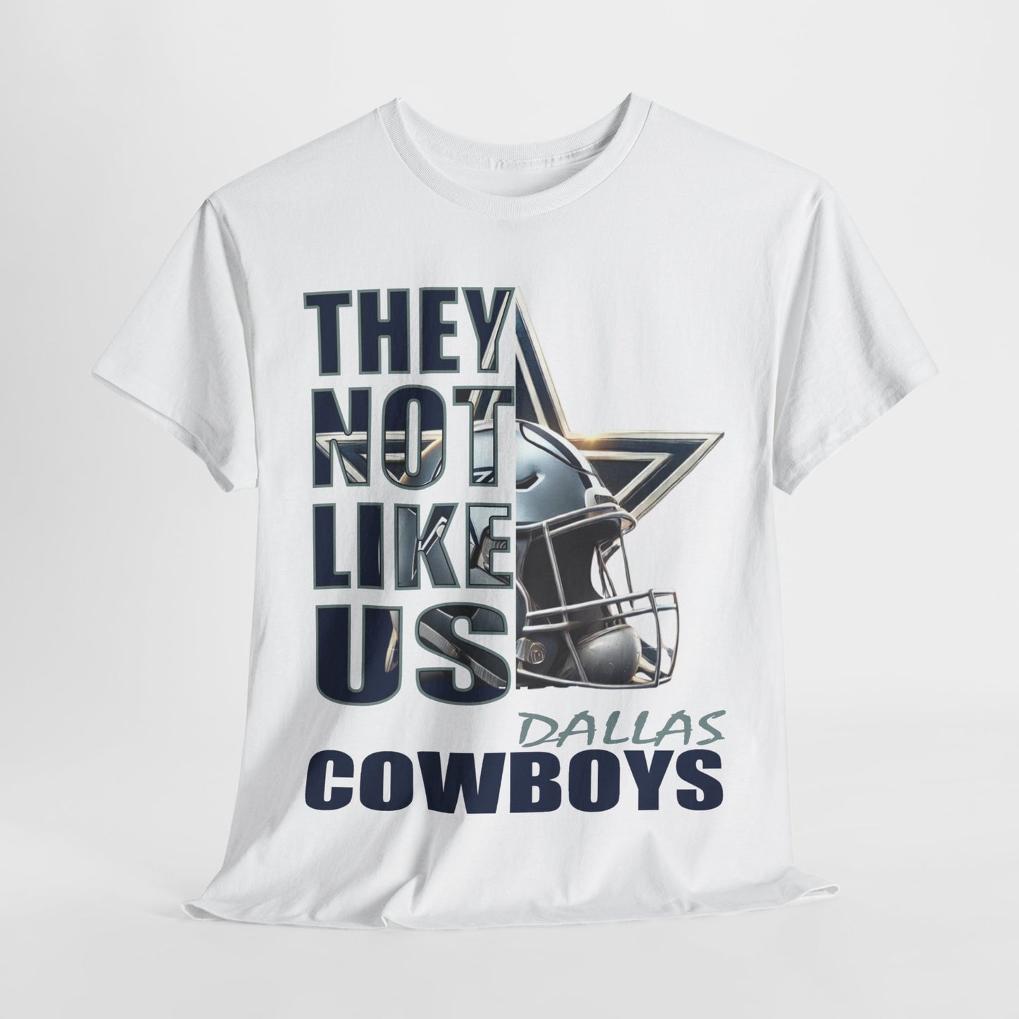 Unisex Heavy Cotton Tee "They Not Like Us" Dallas Cowboys-Adult