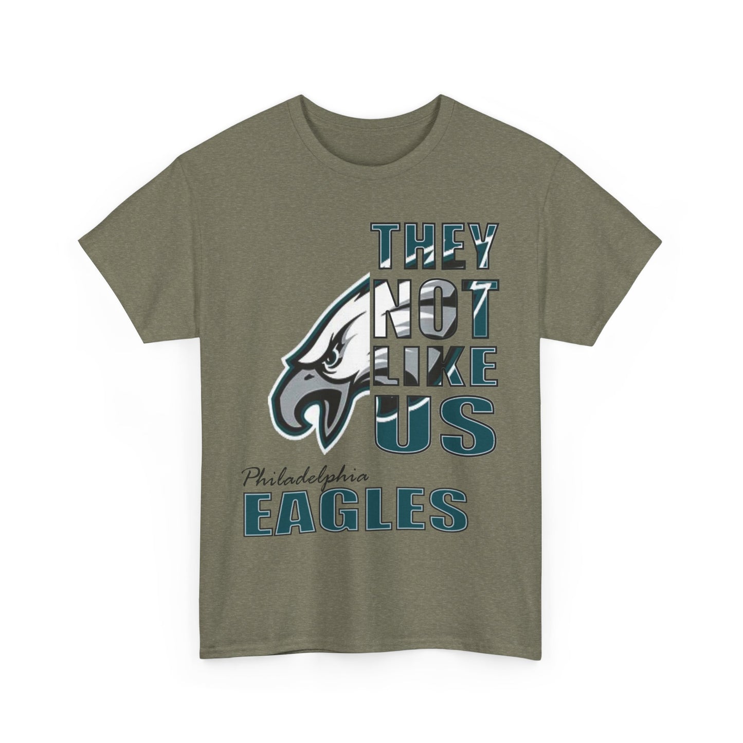 Unisex Heavy Cotton Tee "They Not Like Us" Philadelphia Eagles-Adult