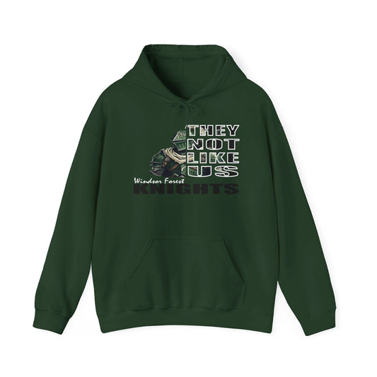 Unisex Heavy Blend™ Hooded Sweatshirt "They Not Like Us" Windsor Forest Knights-Adult