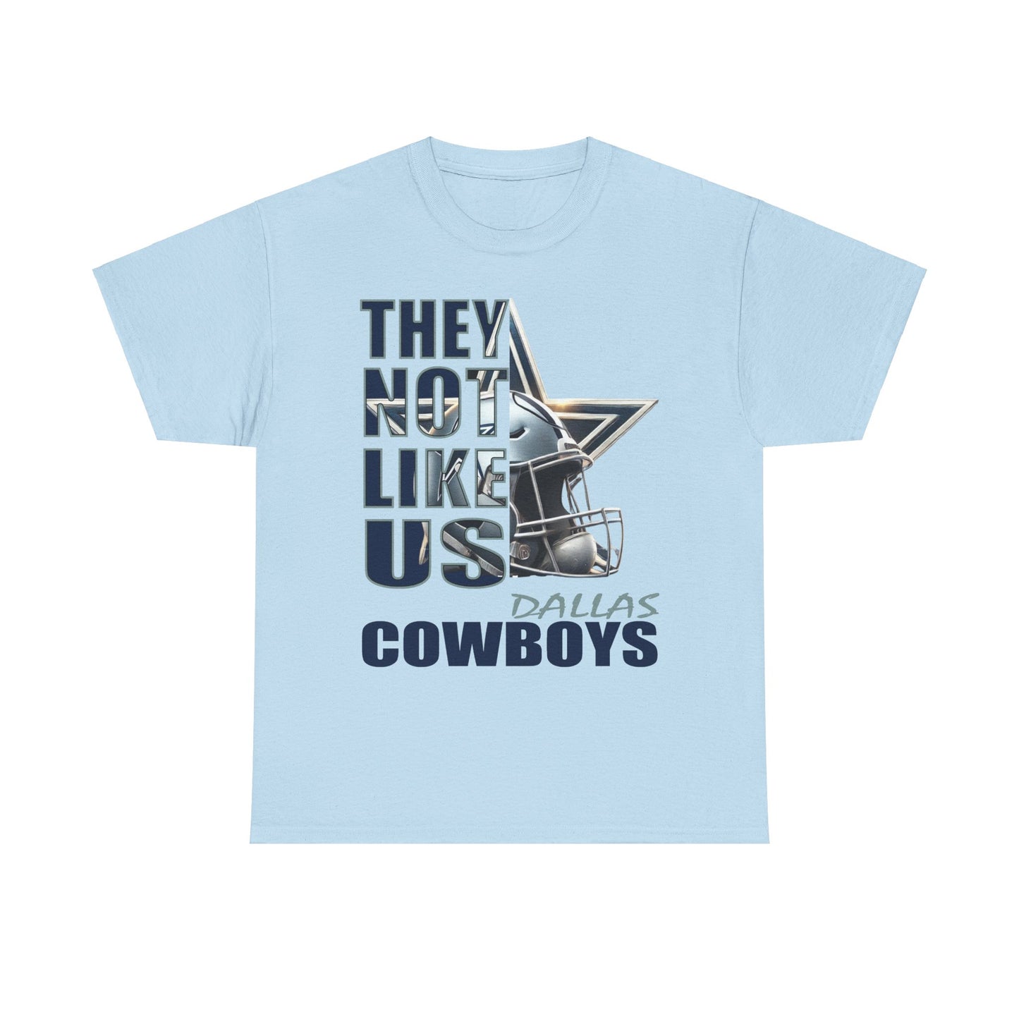 Unisex Heavy Cotton Tee "They Not Like Us" Dallas Cowboys-Adult