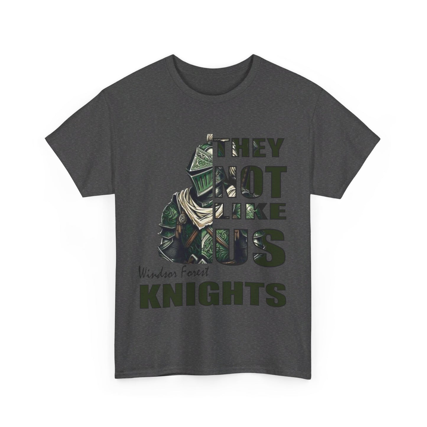 Unisex Heavy Cotton Tee "They Not Like Us" Windsor Forest Knights- Adult