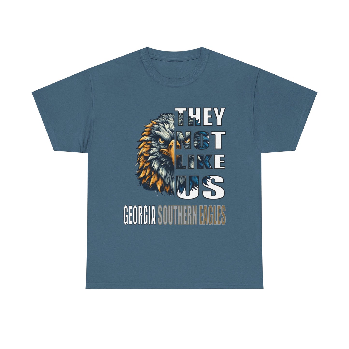 Unisex Heavy Cotton Tee "They Not Like Us" GA Southern Eagles-Adult