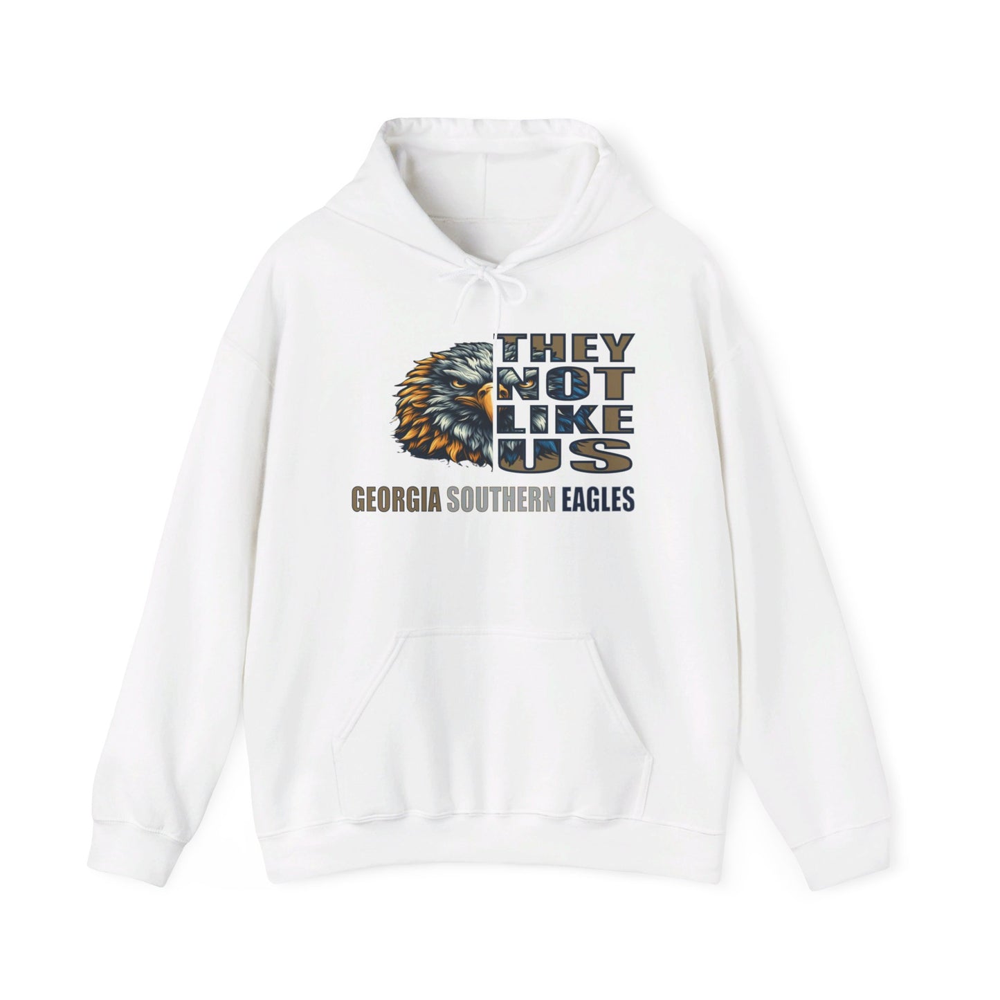 Unisex Heavy Blend™ Hooded Sweatshirt "They Not Like Us" Georgia Southern Eagles-Adult