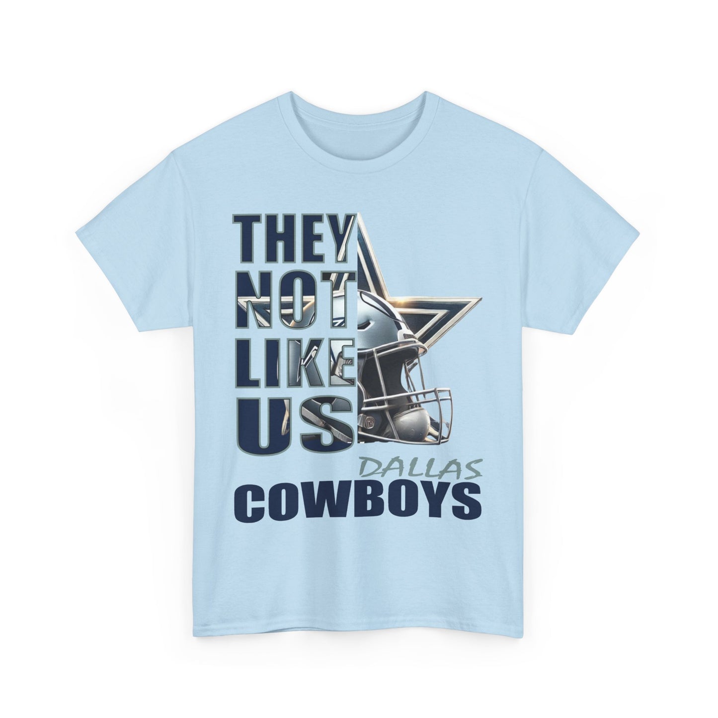 Unisex Heavy Cotton Tee "They Not Like Us" Dallas Cowboys-Adult