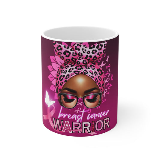 Mug 11oz Breast Cancer Warrior