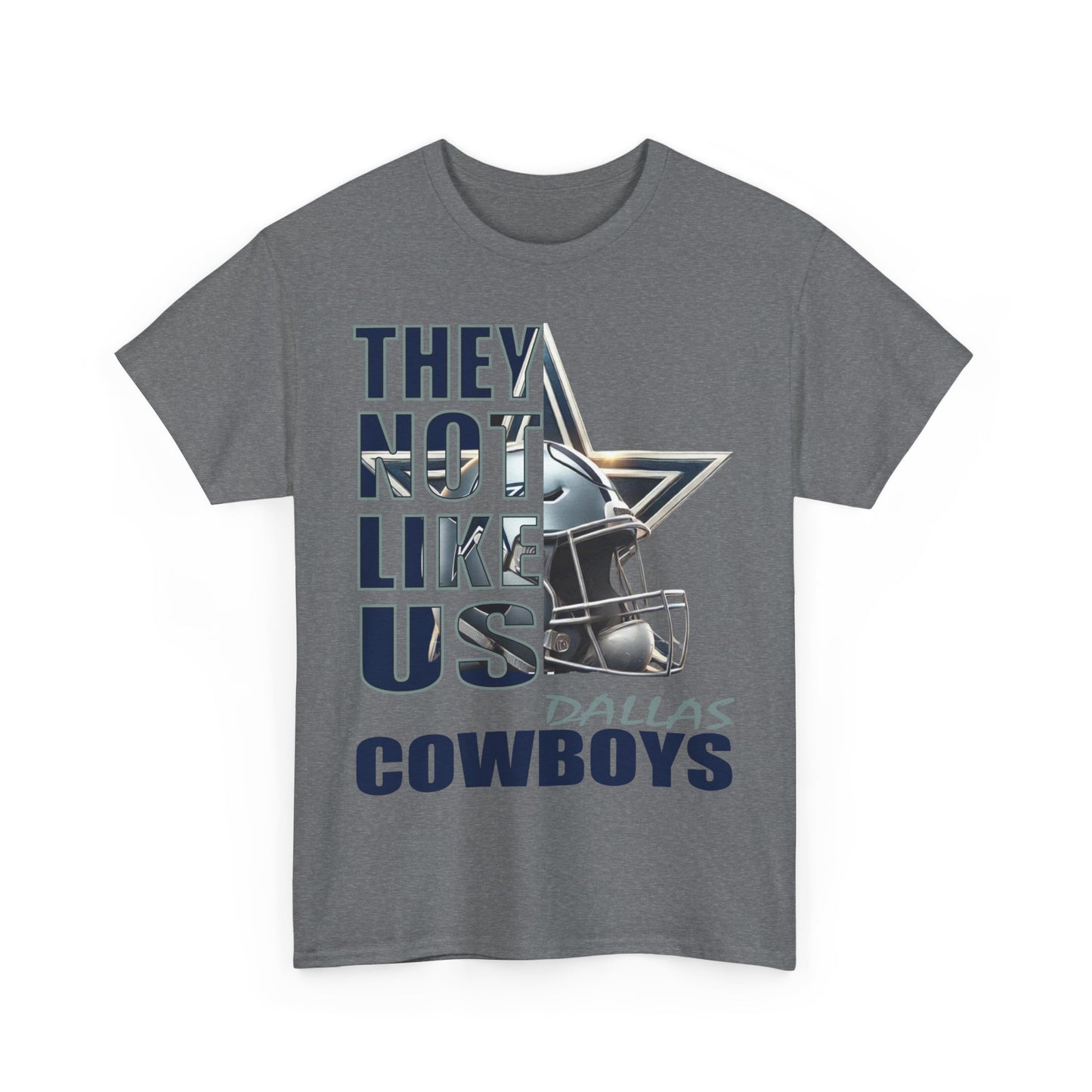 Unisex Heavy Cotton Tee "They Not Like Us" Dallas Cowboys-Adult