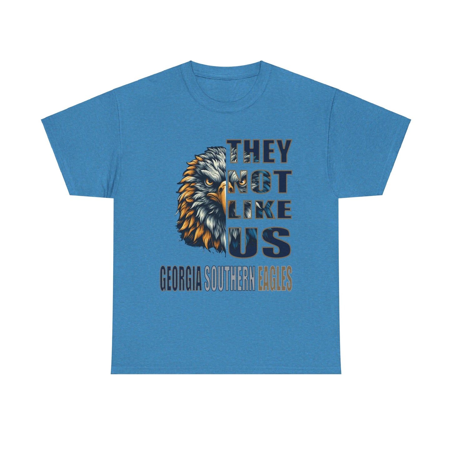 Unisex Heavy Cotton Tee "They Not Like Us" GA Southern Eagles-Adult