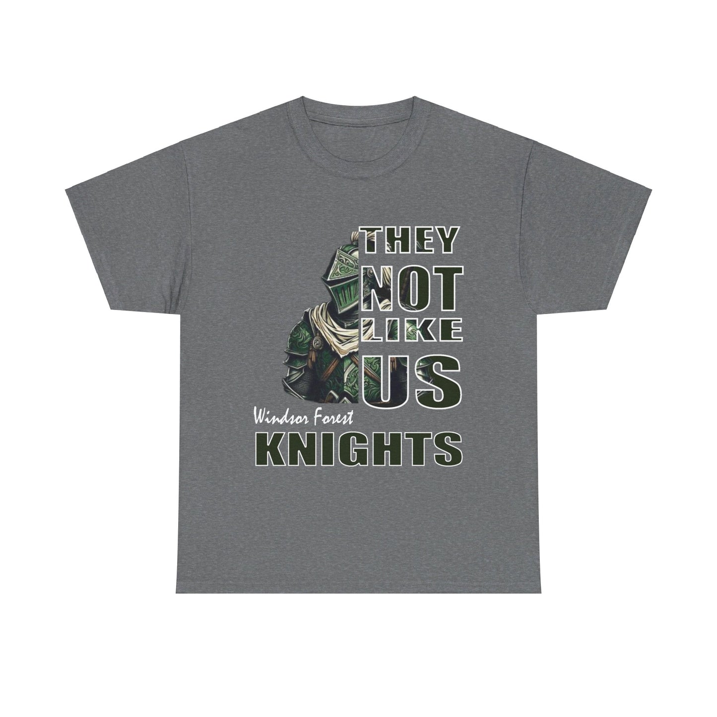 Unisex Heavy Cotton Tee "They Not Like Us" Windsor Forest Knights-Adult