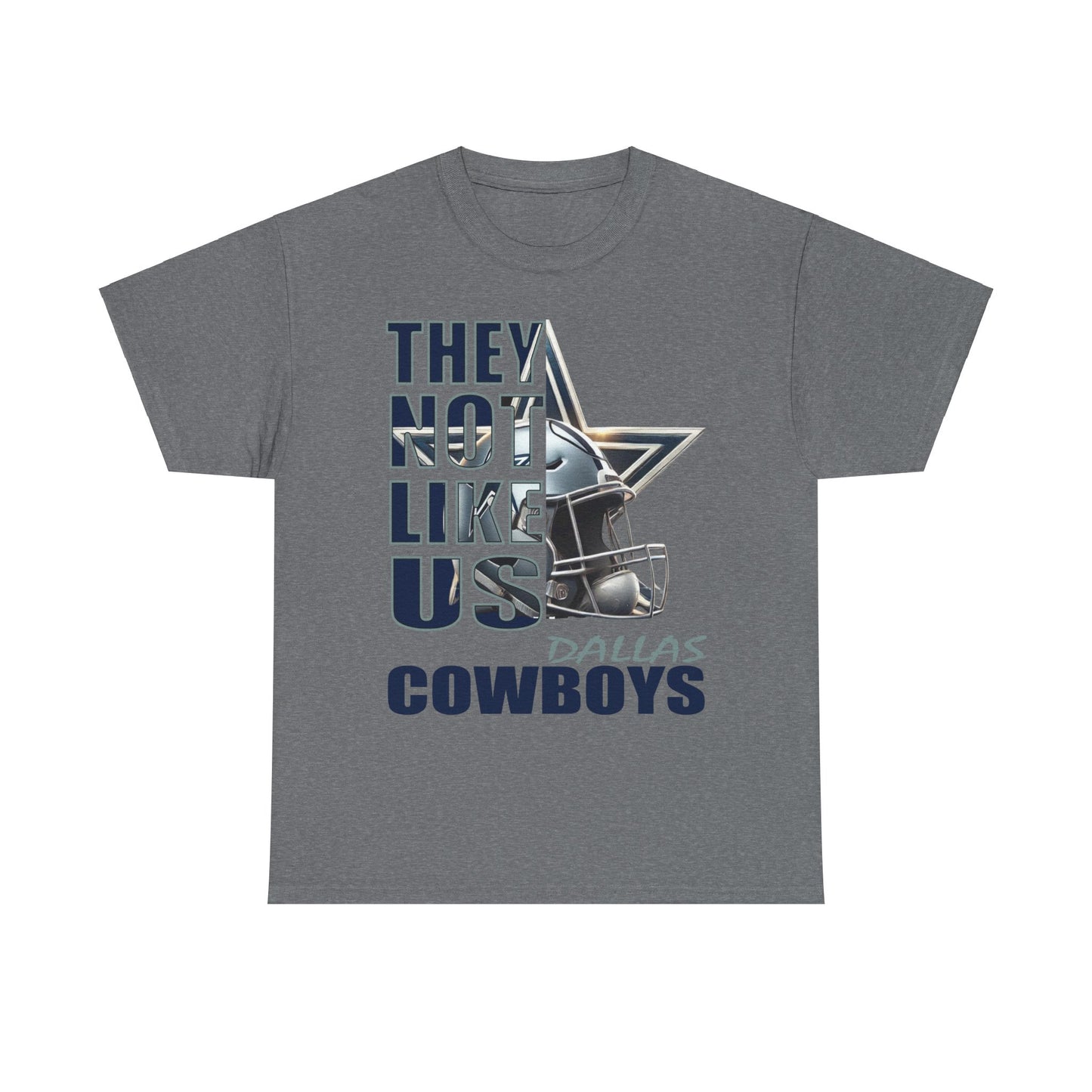 Unisex Heavy Cotton Tee "They Not Like Us" Dallas Cowboys-Adult