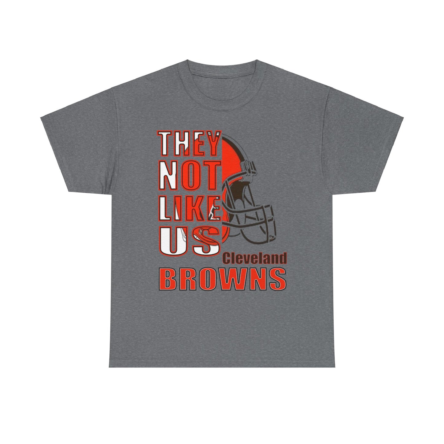 Unisex Heavy Cotton Tee "They Not Like Us" Cleveland Browns-Adult