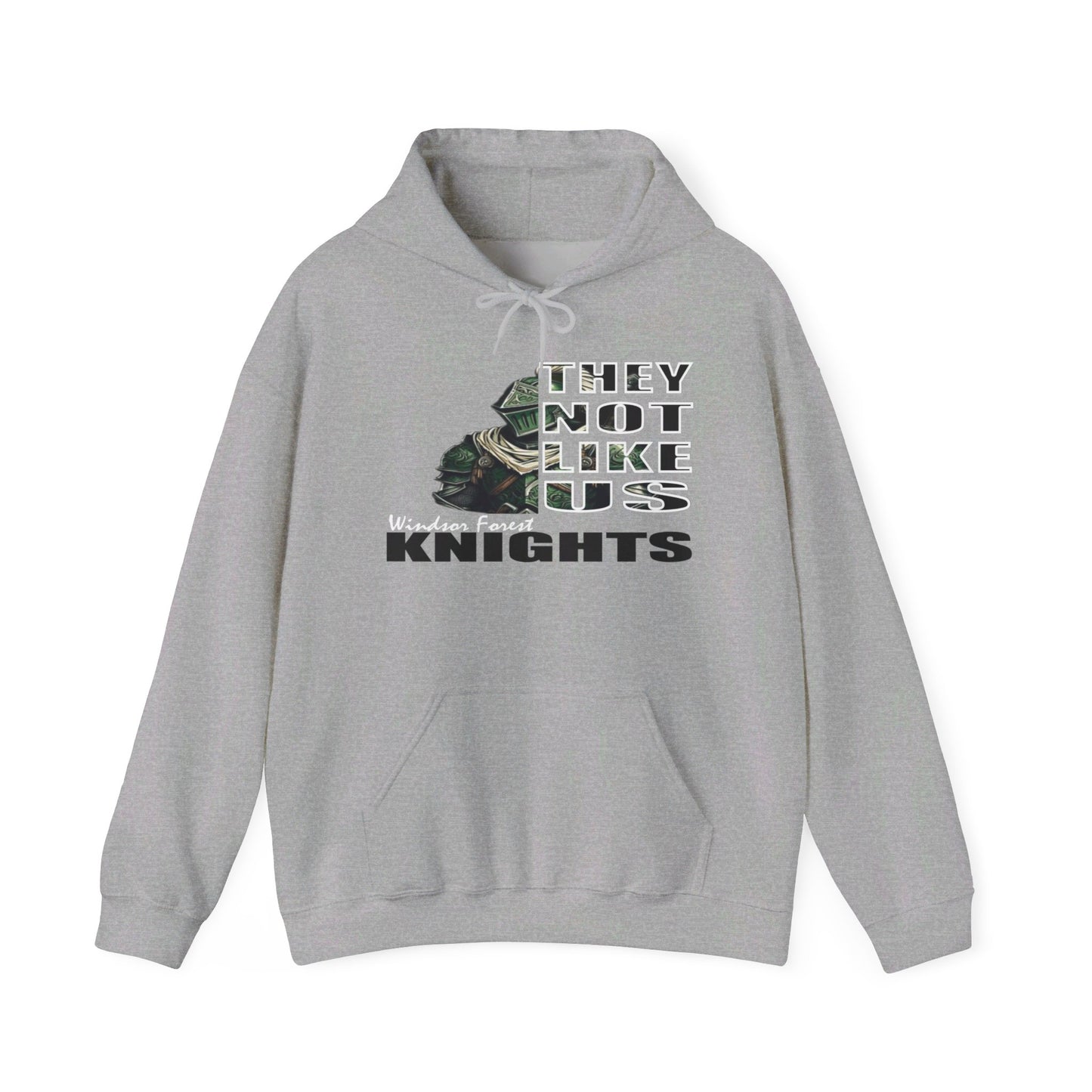 Unisex Heavy Blend™ Hooded Sweatshirt "They Not Like Us" Windsor Forest Knights-Adult