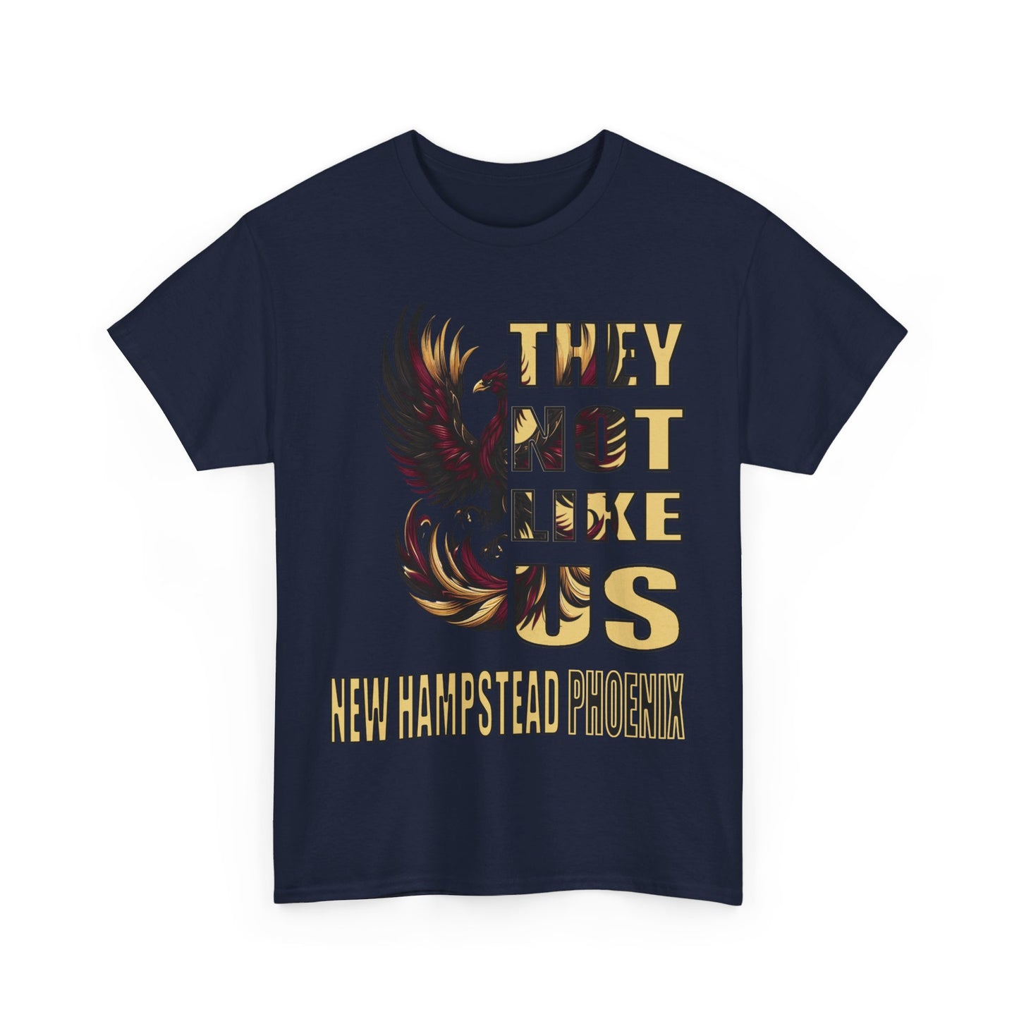 Unisex Heavy Cotton Tee "They Not Like Us" New Hampstead Phoenix-Adult