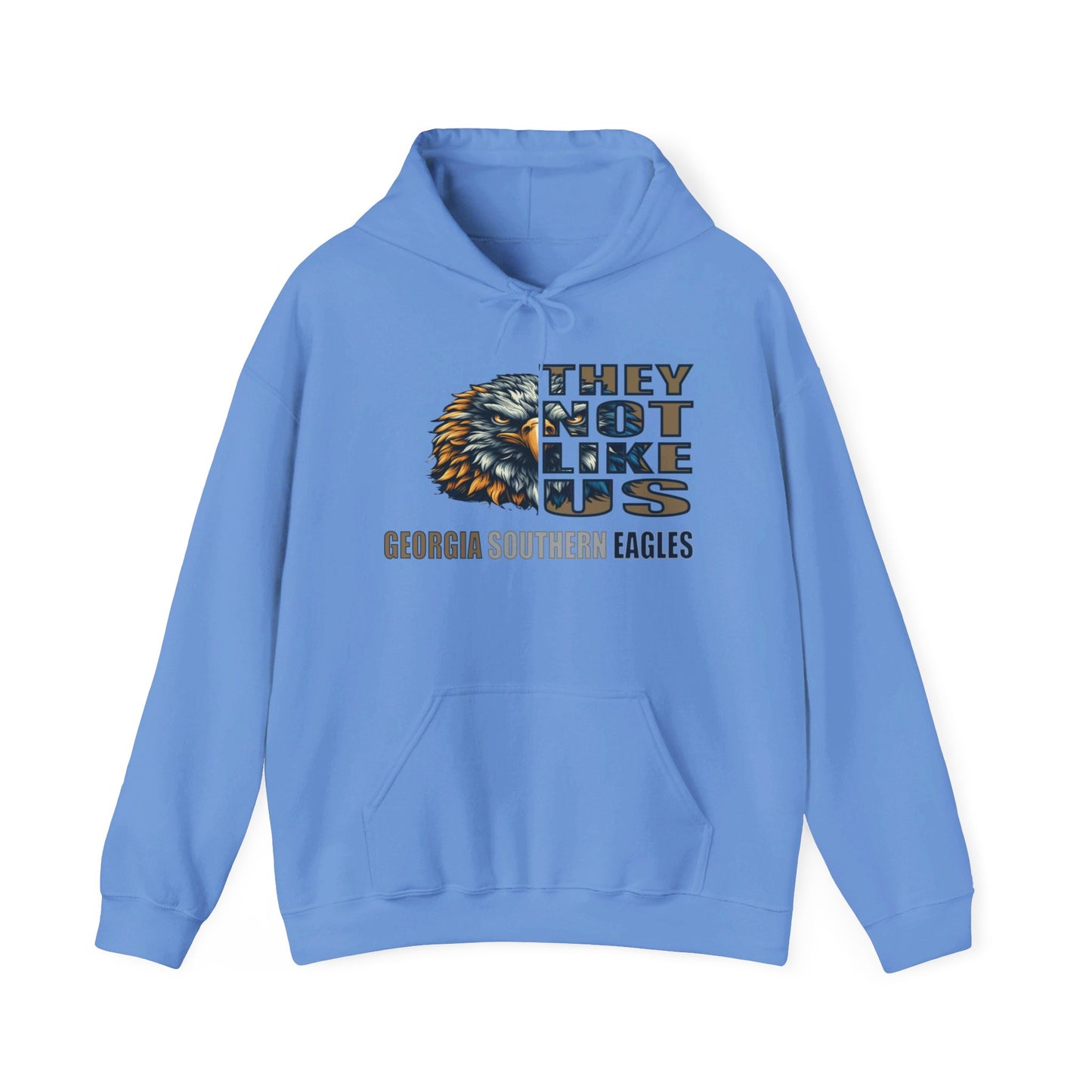 Unisex Heavy Blend™ Hooded Sweatshirt "They Not Like Us" Georgia Southern Eagles-Adult