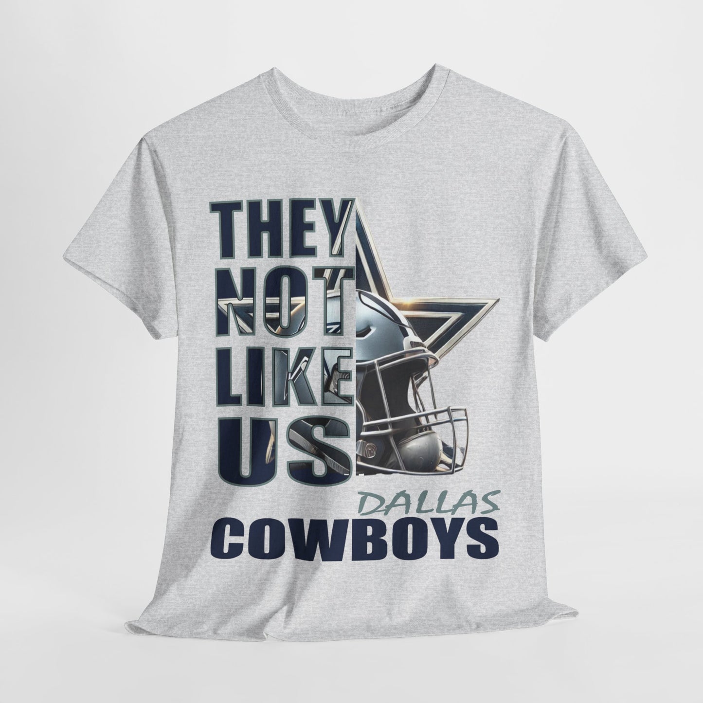 Unisex Heavy Cotton Tee "They Not Like Us" Dallas Cowboys-Adult