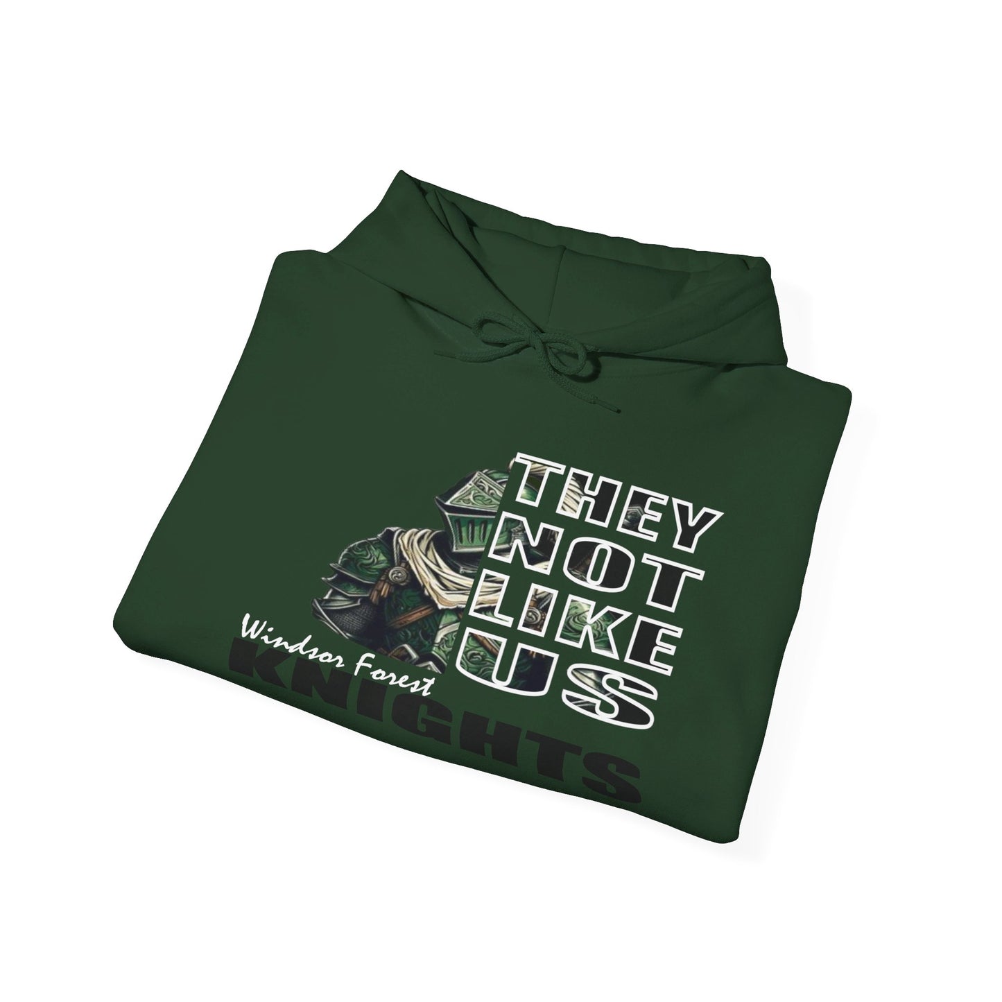 Unisex Heavy Blend™ Hooded Sweatshirt "They Not Like Us" Windsor Forest Knights-Adult