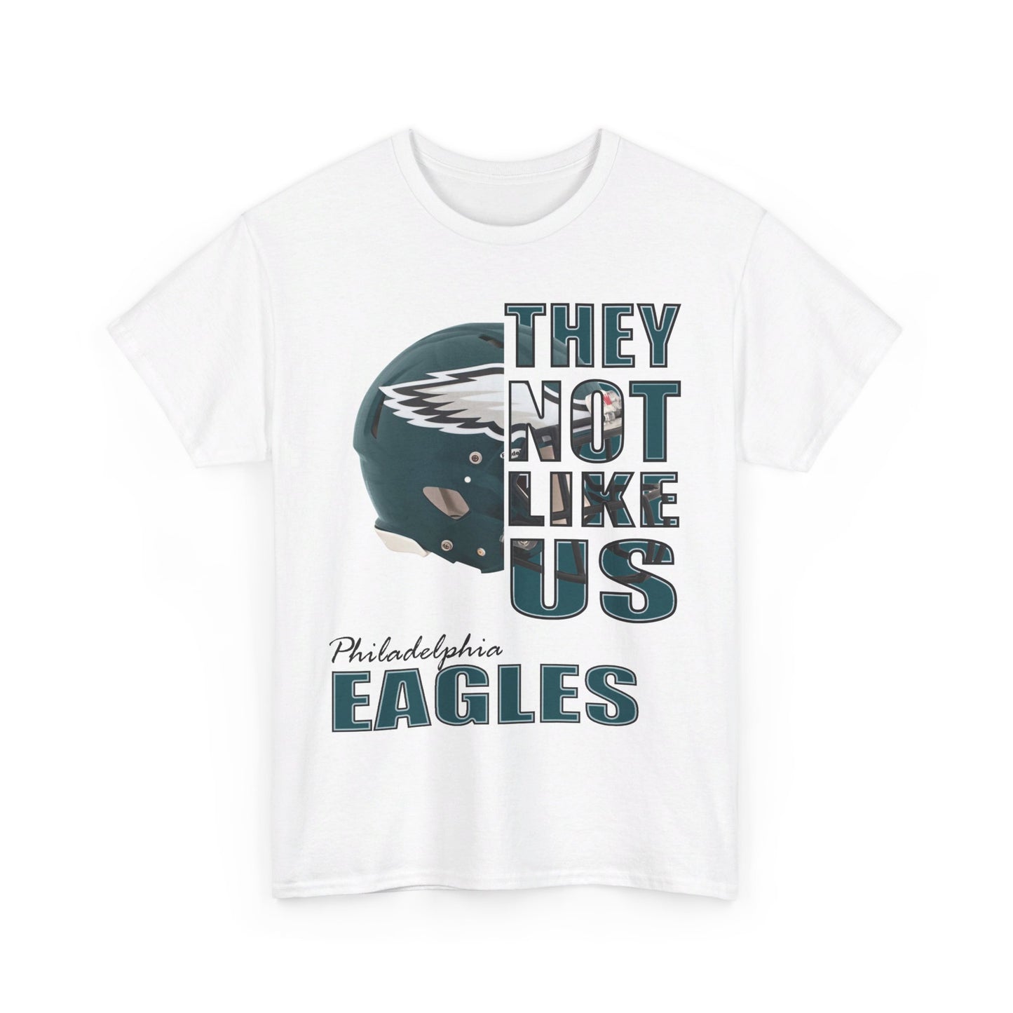 Unisex Heavy Cotton Tee "They Not Like Us" Philadelphia Helmet Tee-Adult