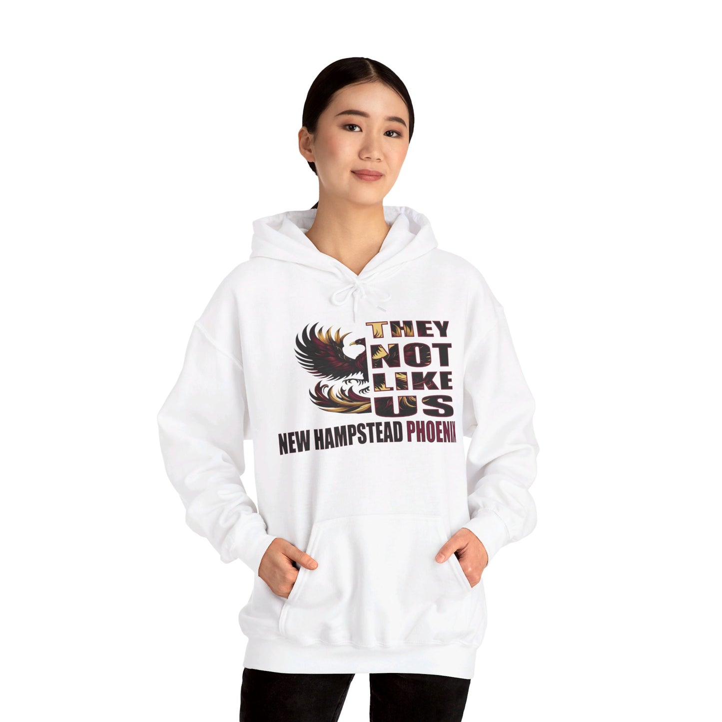 Unisex Heavy Blend™ Hooded Sweatshirt "They Not Like Us" New Hampstead Phoenix-Adult