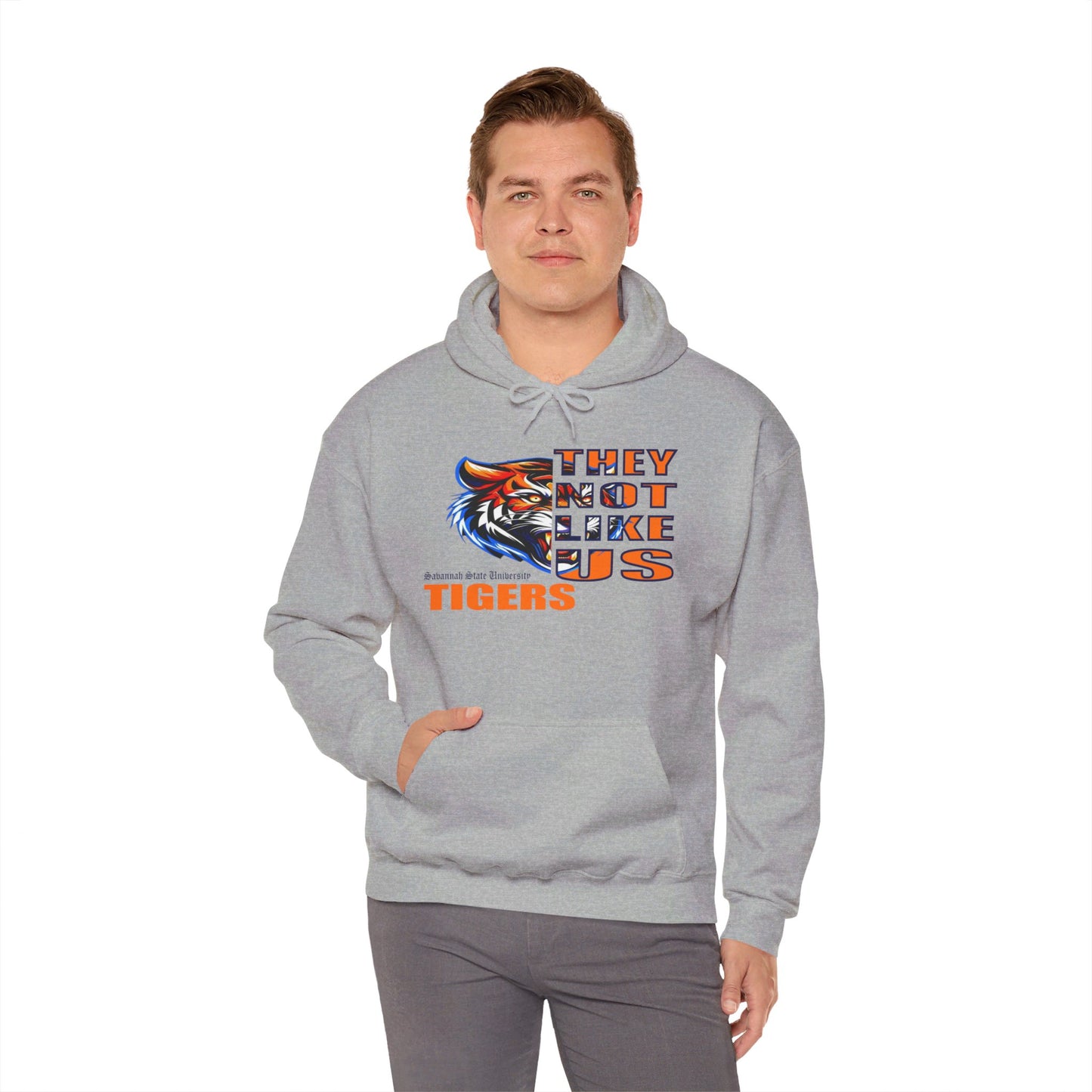 Unisex Heavy Blend™ Hooded Sweatshirt "They Not Like Us" SSU Tigers-Adult