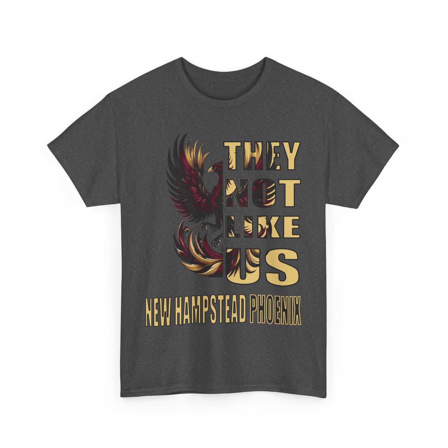 Unisex Heavy Cotton Tee "They Not Like Us" New Hampstead Phoenix-Adult