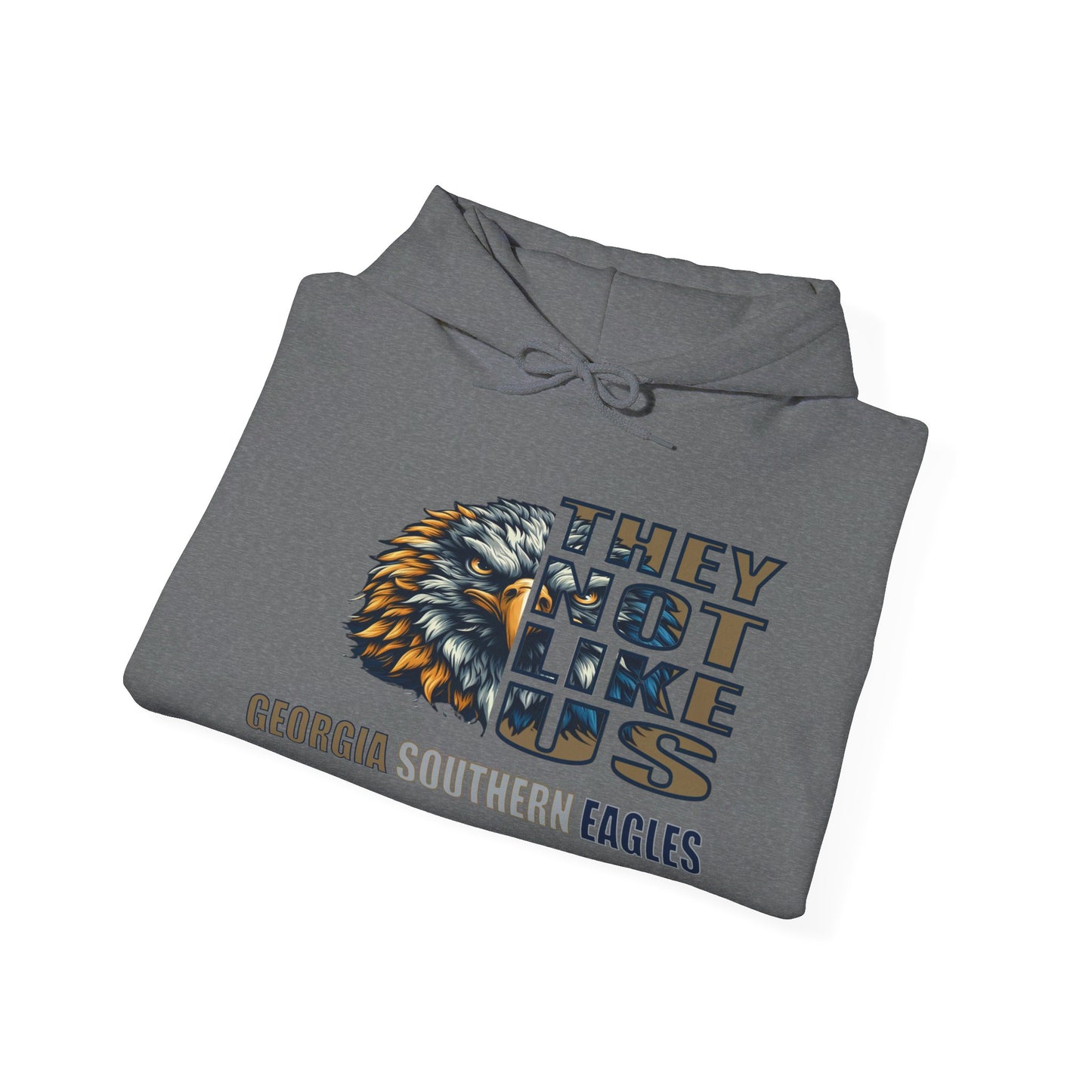 Unisex Heavy Blend™ Hooded Sweatshirt "They Not Like Us" Georgia Southern Eagles-Adult