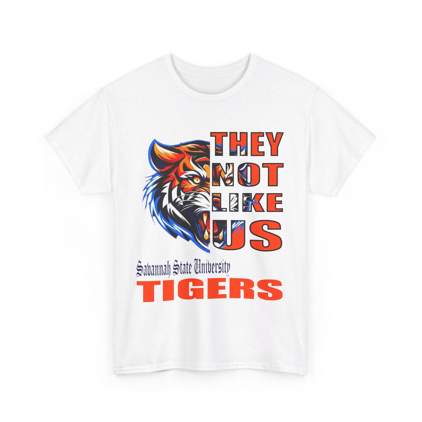 Unisex Heavy Cotton Tee "They Not Like Us" SSU Tigers-Adult