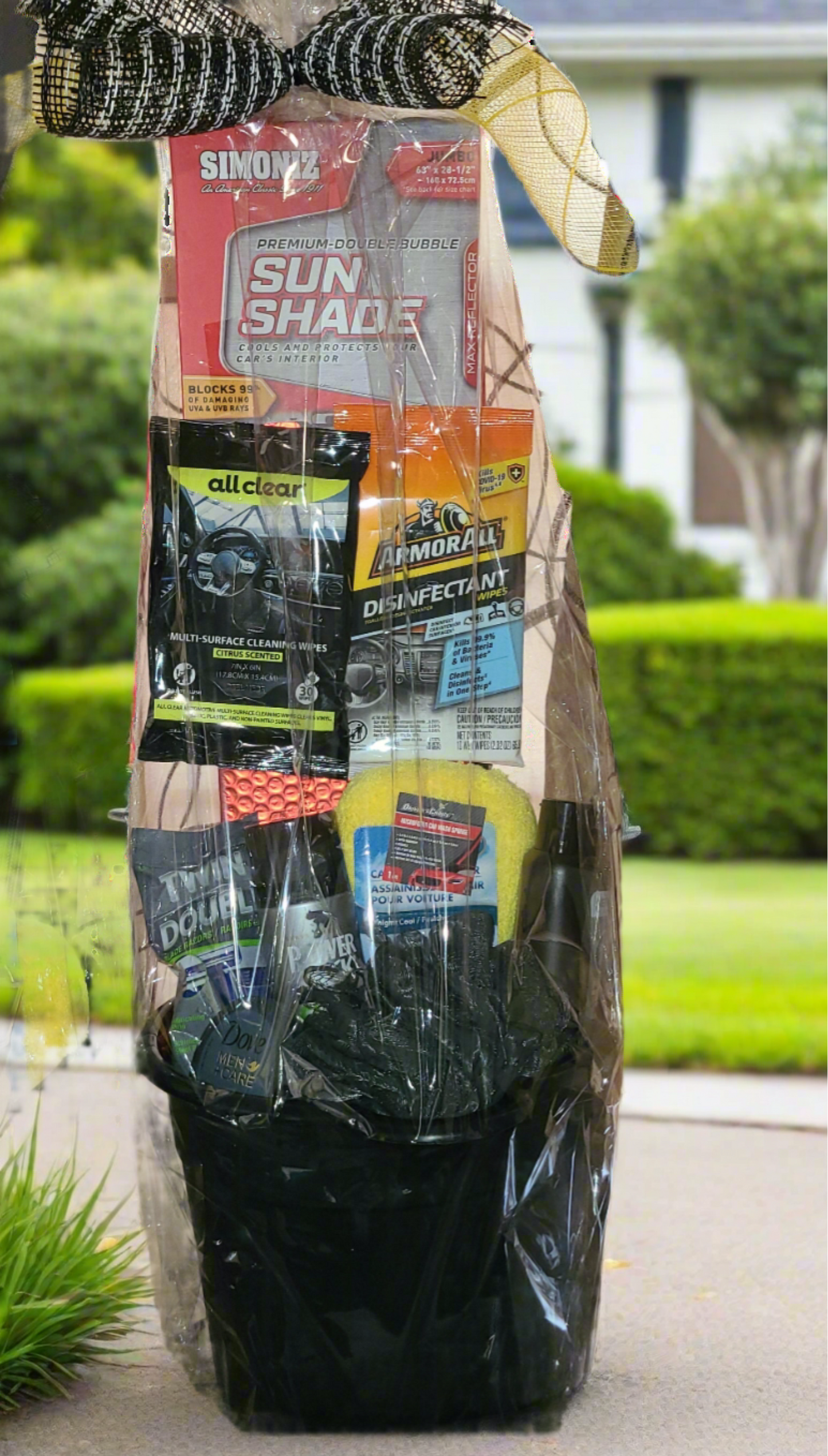 Car wash bucket w/Sunshade