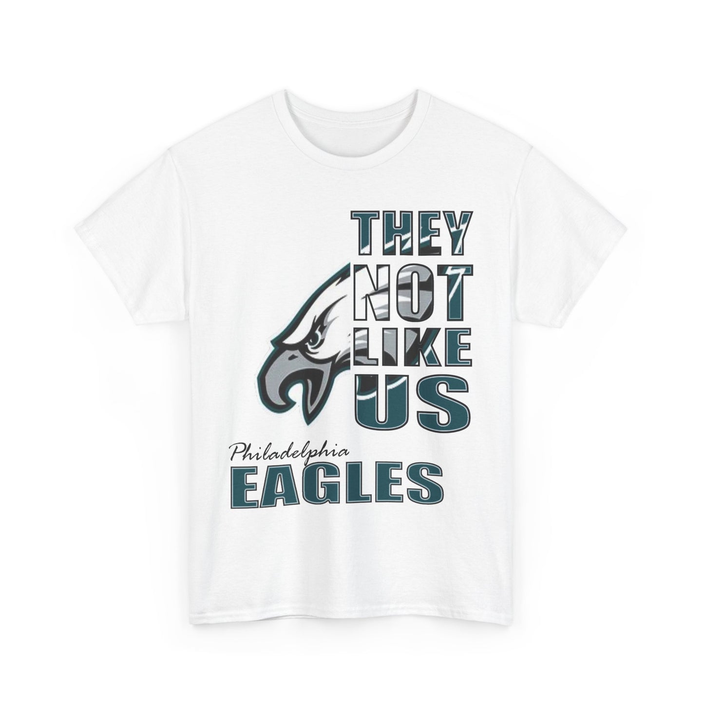 Unisex Heavy Cotton Tee "They Not Like Us" Philadelphia Eagles-Adult