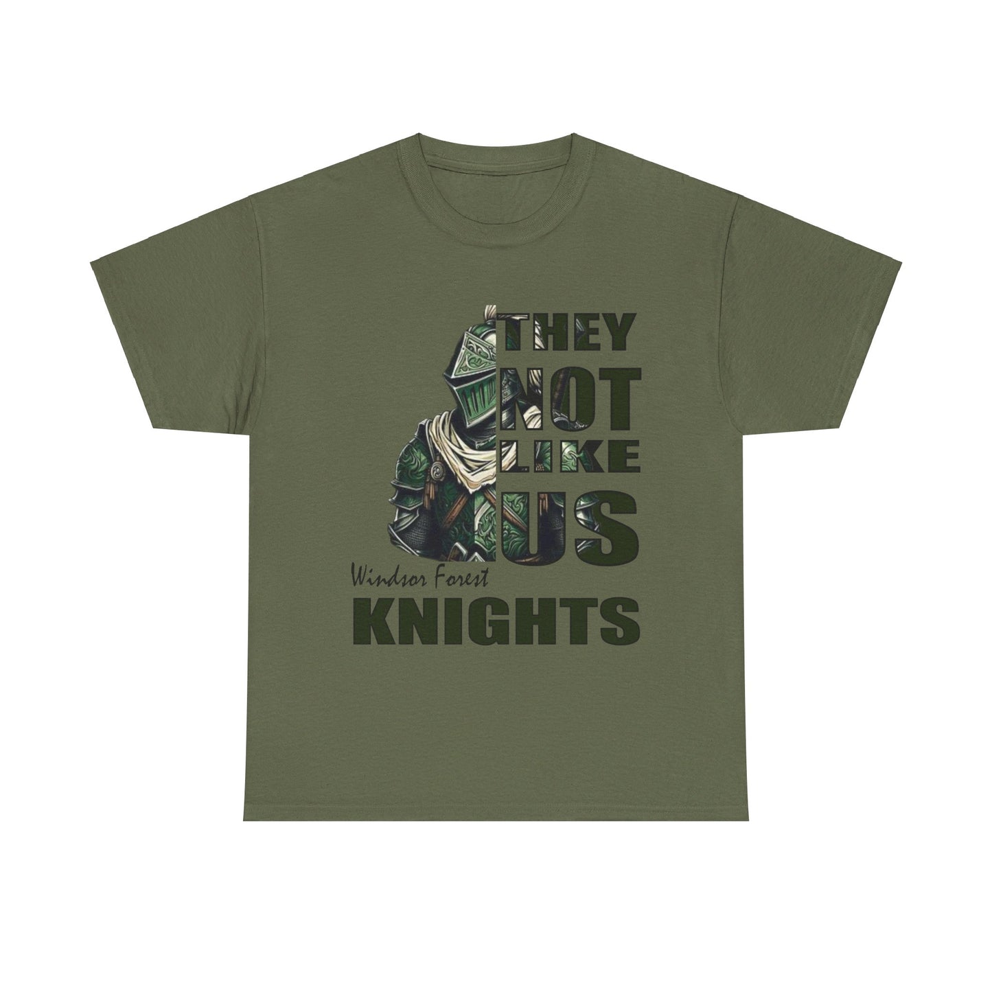 Unisex Heavy Cotton Tee "They Not Like Us" Windsor Forest Knights- Adult