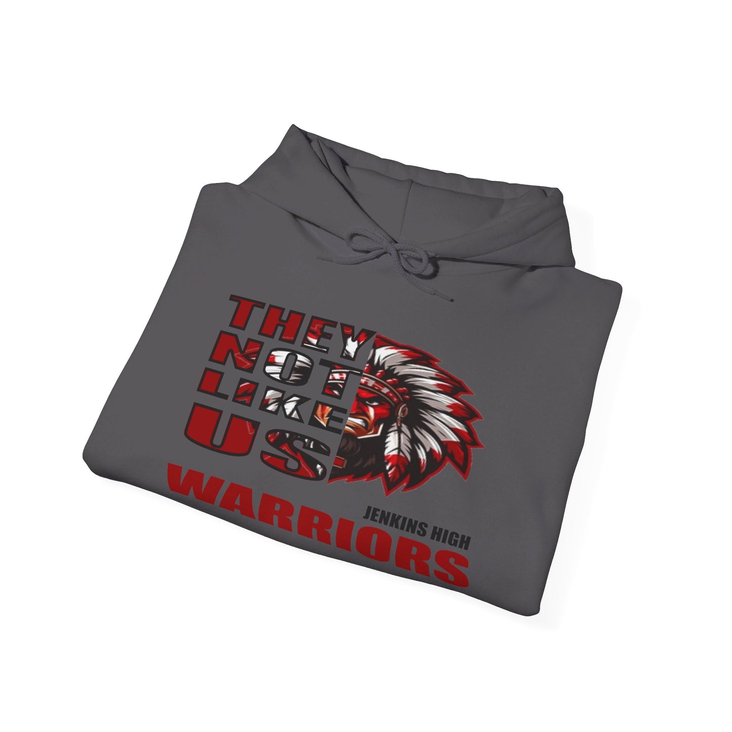 Unisex Heavy Blend™ Hooded Sweatshirt "They Not Like Us" Jenkins Warriors-Adult