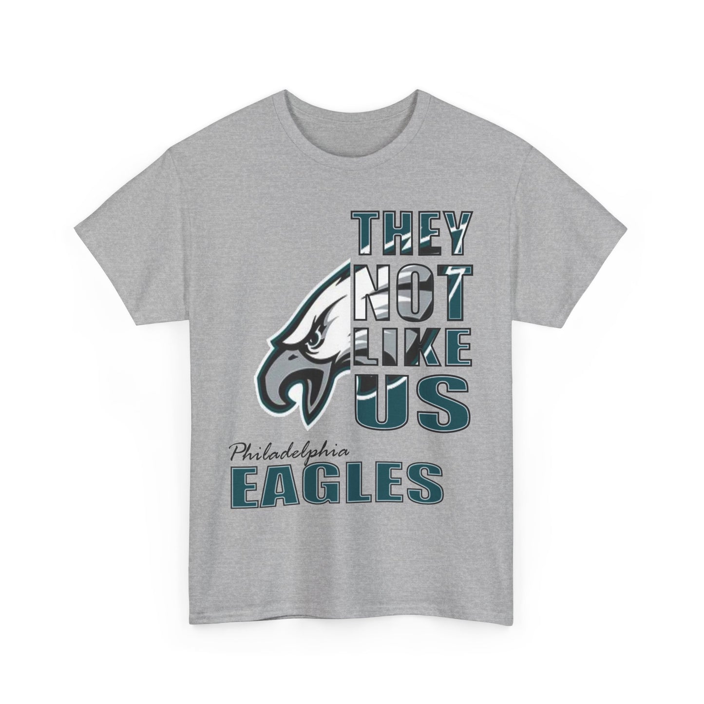 Unisex Heavy Cotton Tee "They Not Like Us" Philadelphia Eagles-Adult