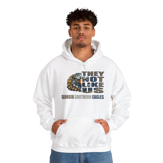 Unisex Heavy Blend™ Hooded Sweatshirt "They Not Like Us" Georgia Southern Eagles-Adult