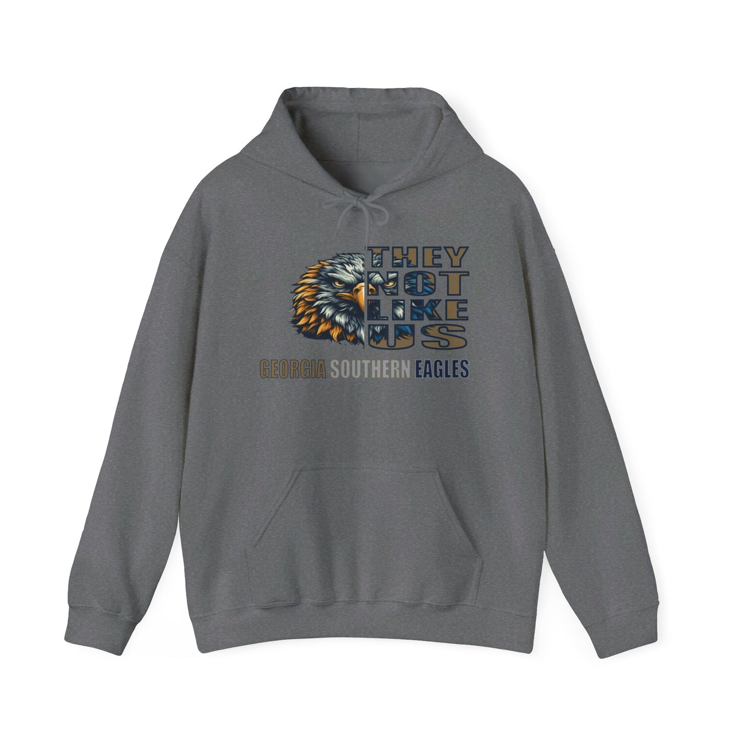 Unisex Heavy Blend™ Hooded Sweatshirt "They Not Like Us" Georgia Southern Eagles-Adult