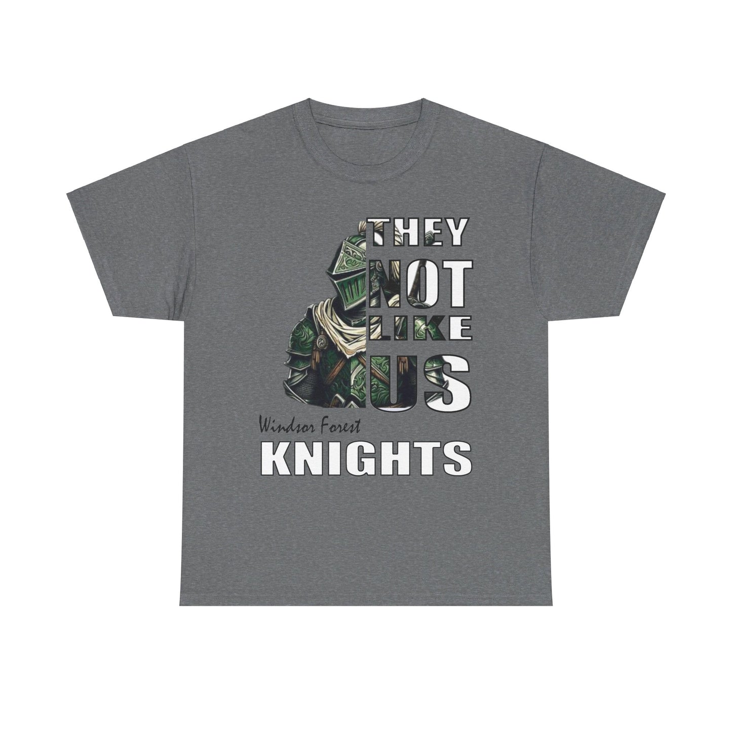 Unisex Heavy Cotton Tee "They Not Like Us" Windsor Forest Knights-Adult