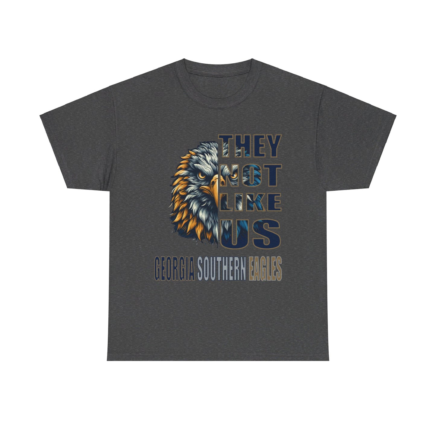 Unisex Heavy Cotton Tee "They Not Like Us" GA Southern Eagles-Adult