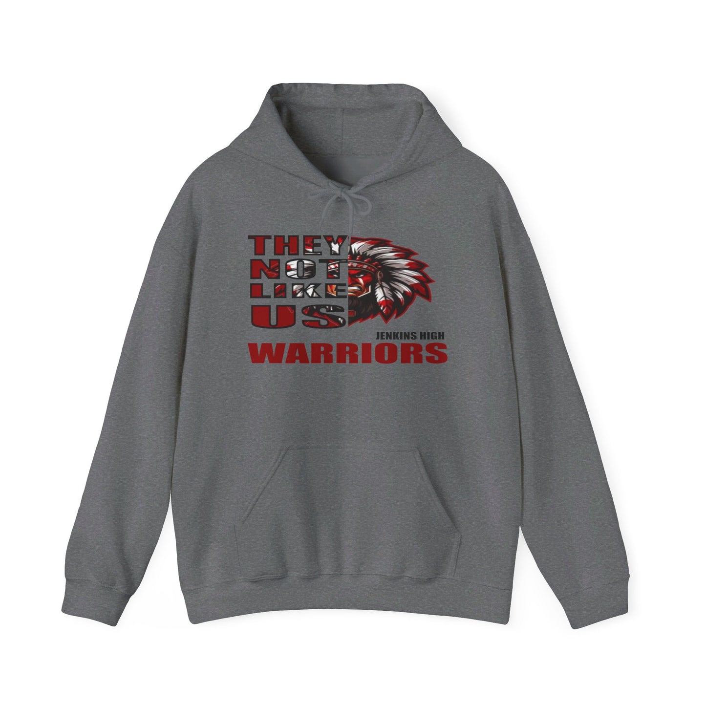 Unisex Heavy Blend™ Hooded Sweatshirt "They Not Like Us" Jenkins Warriors-Adult