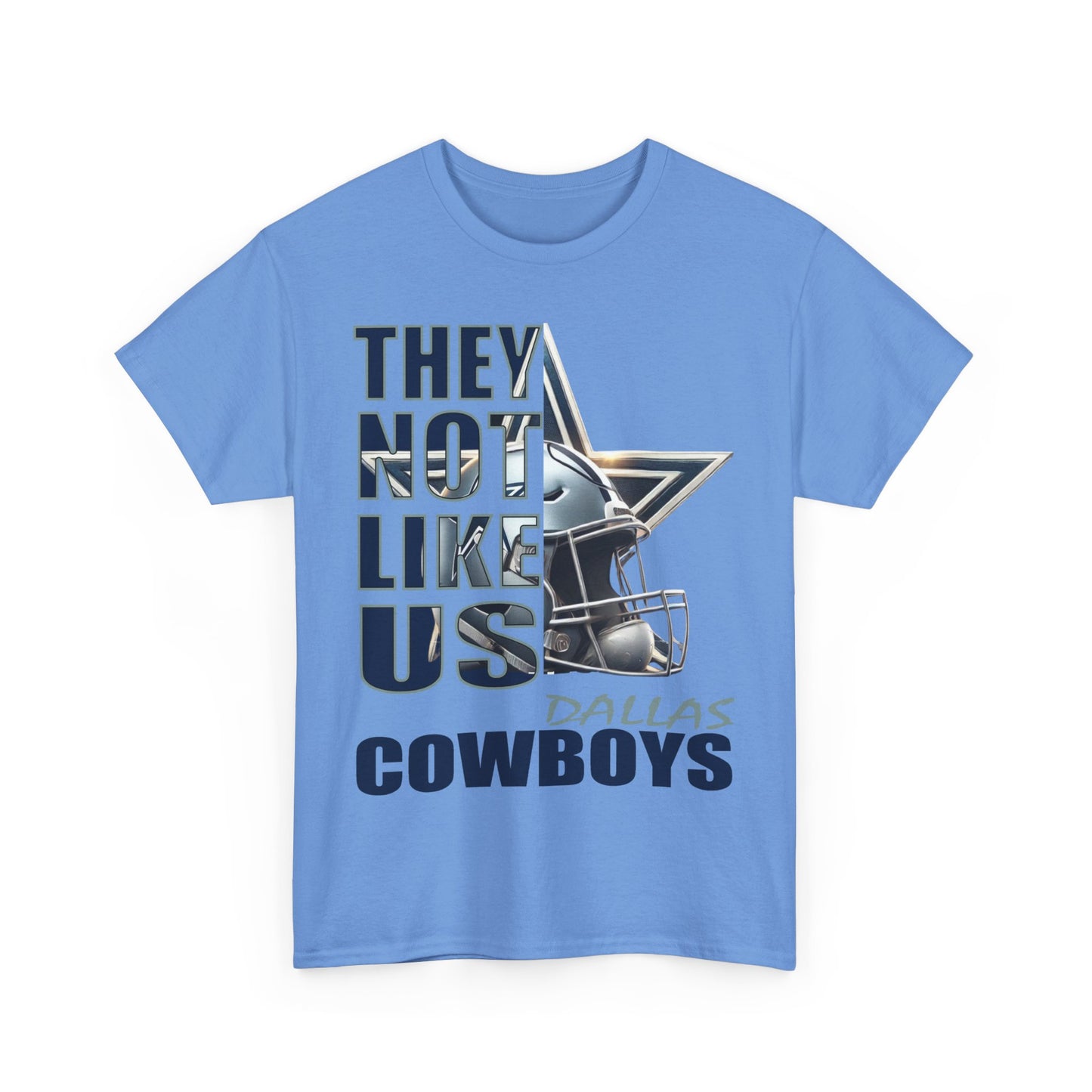 Unisex Heavy Cotton Tee "They Not Like Us" Dallas Cowboys-Adult