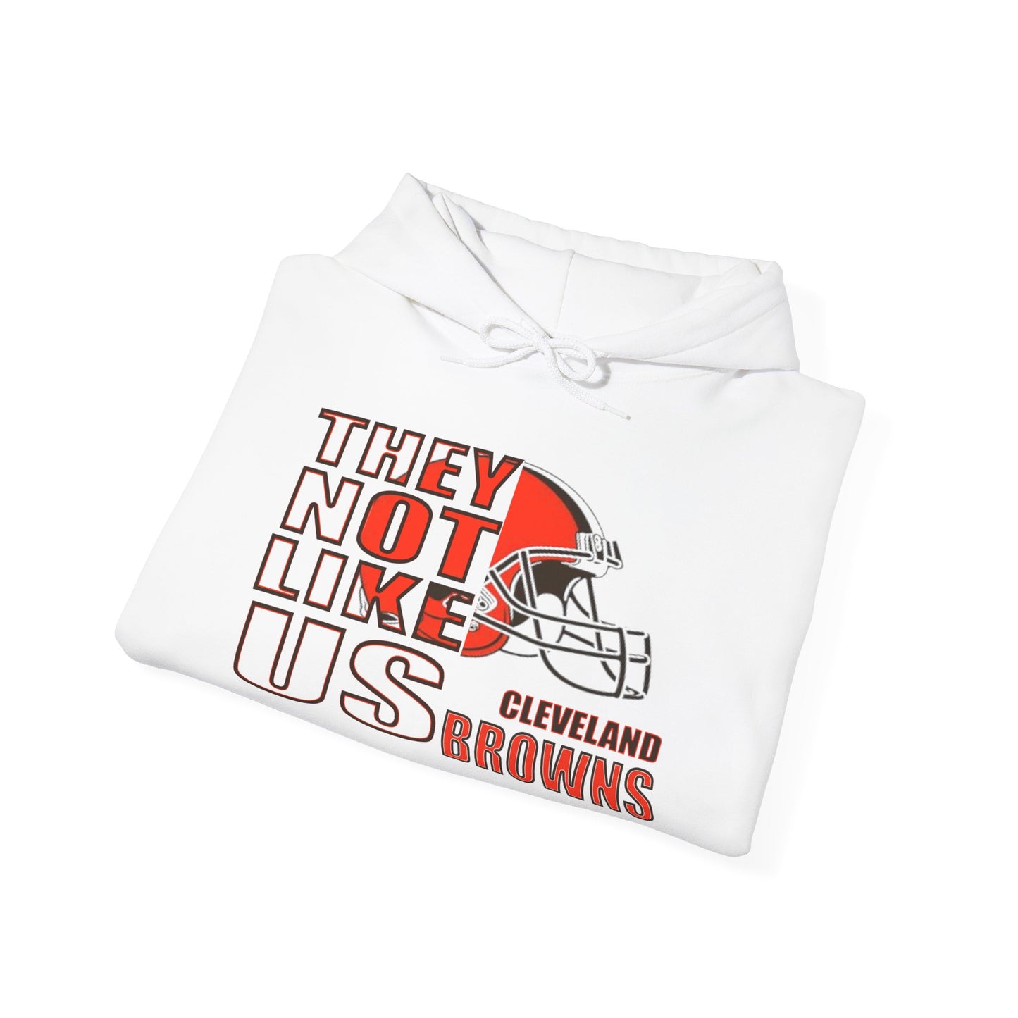 Unisex Heavy Blend™ Hooded Sweatshirt "They Not Like Us" Cleveland Browns-Adult