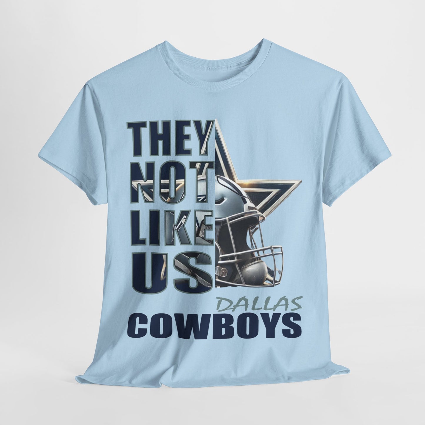 Unisex Heavy Cotton Tee "They Not Like Us" Dallas Cowboys-Adult