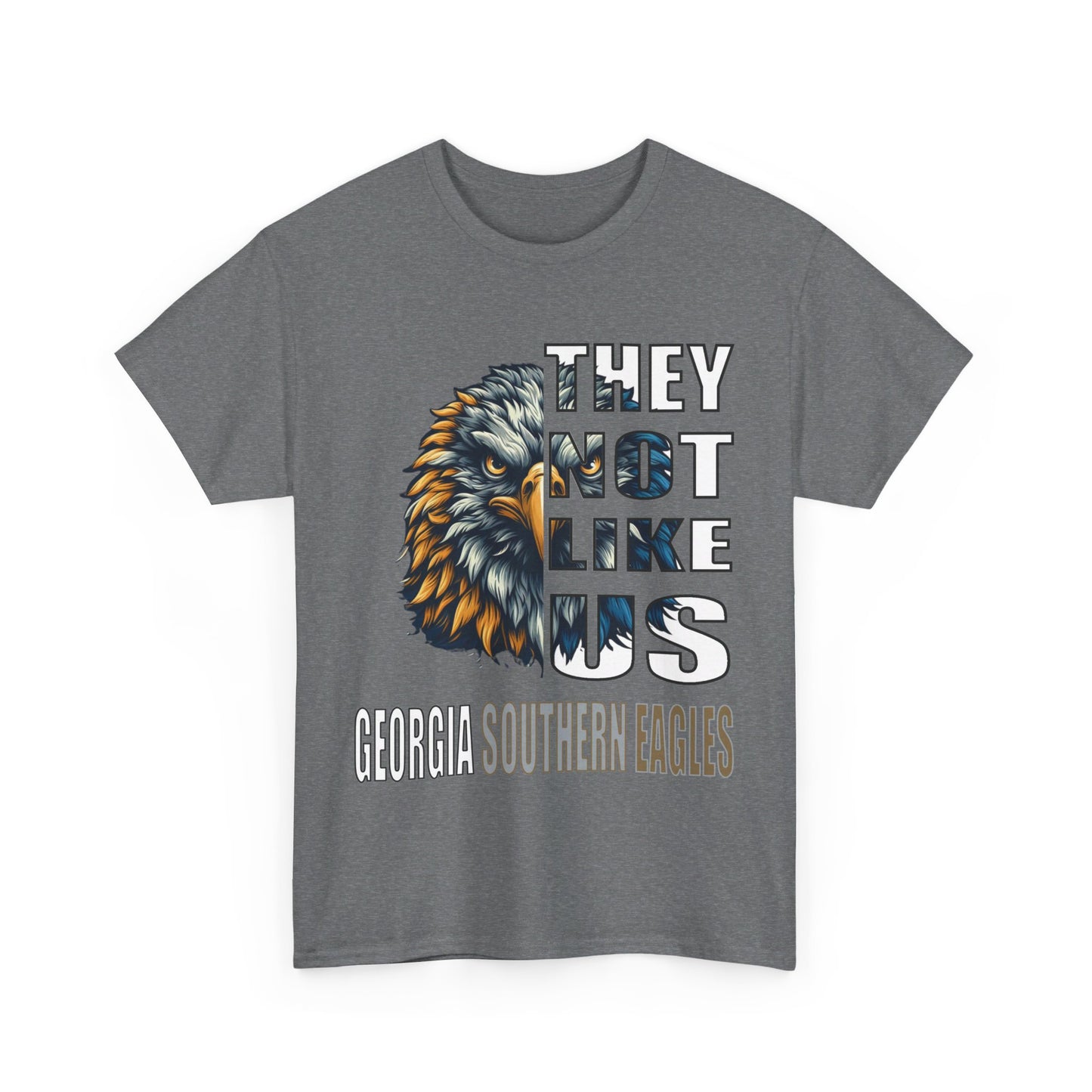 Unisex Heavy Cotton Tee "They Not Like Us" GA Southern Eagles-Adult