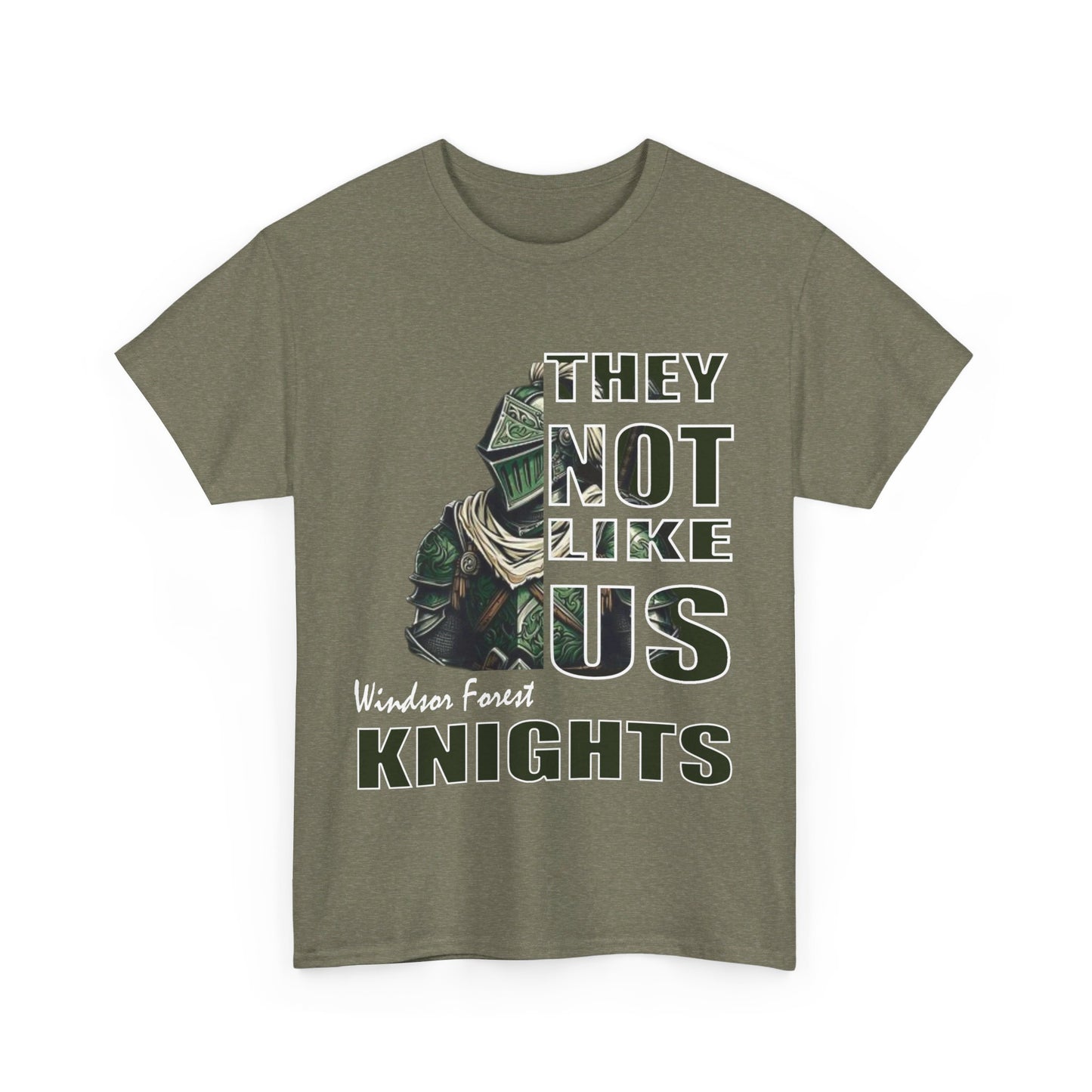 Unisex Heavy Cotton Tee "They Not Like Us" Windsor Forest Knights-Adult