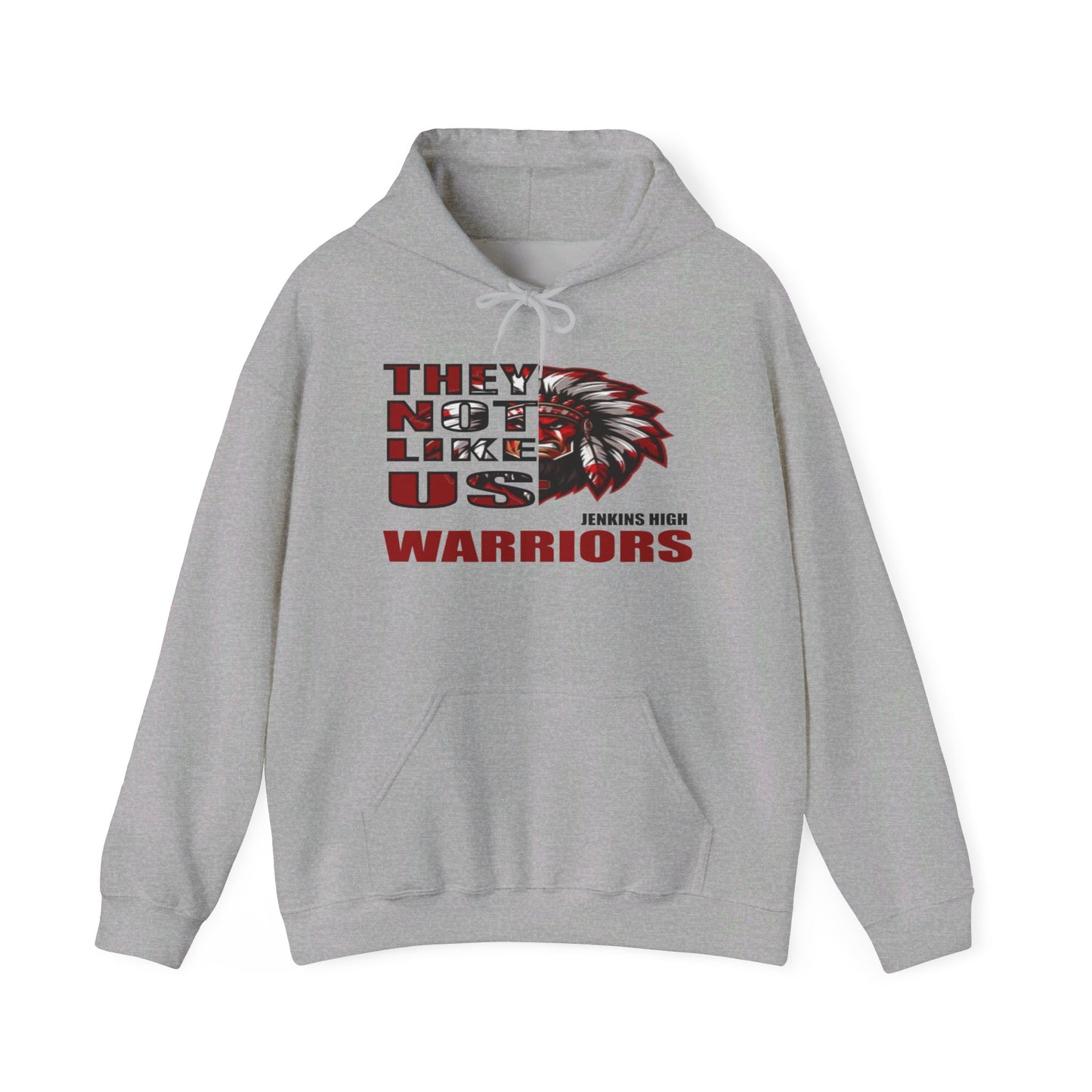 Unisex Heavy Blend™ Hooded Sweatshirt "They Not Like Us" Jenkins Warriors-Adult