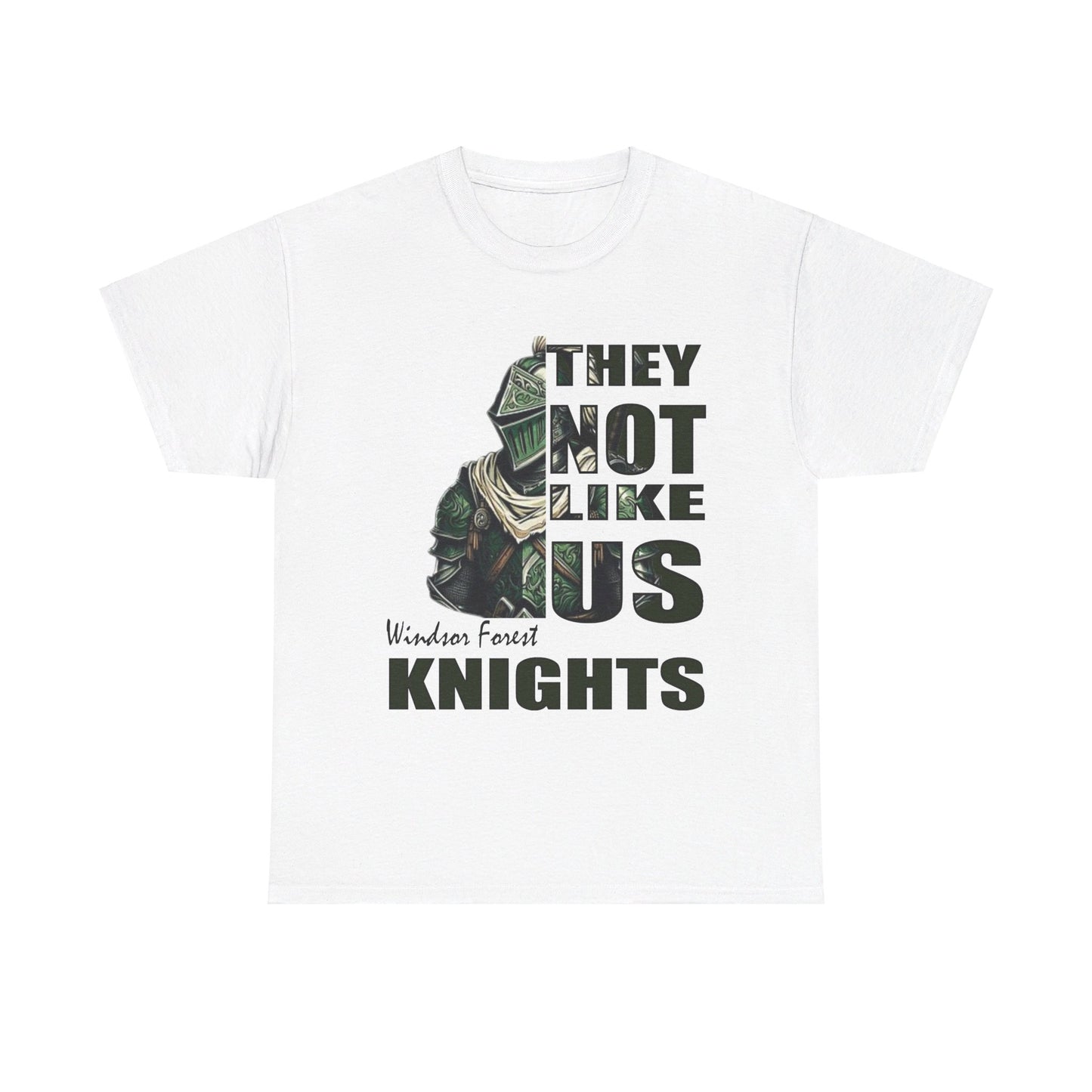 Unisex Heavy Cotton Tee "They Not Like Us" Windsor Forest Knights- Adult