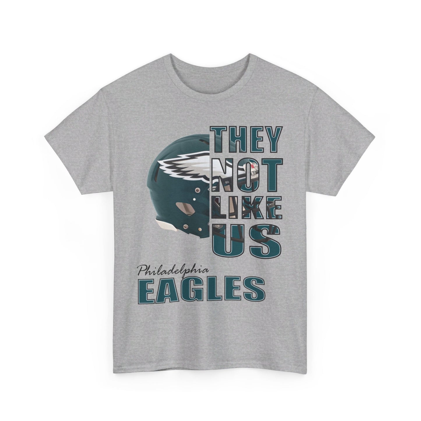 Unisex Heavy Cotton Tee "They Not Like Us" Philadelphia Helmet Tee-Adult