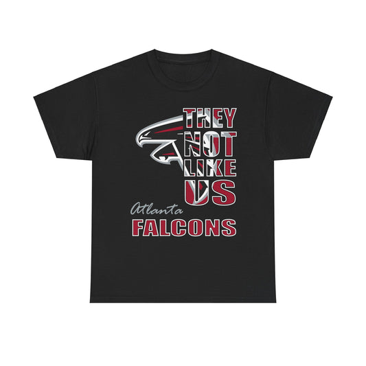 Unisex Heavy Cotton Tee "They Not Like Us" Atlanta Falcons-Black-Adult