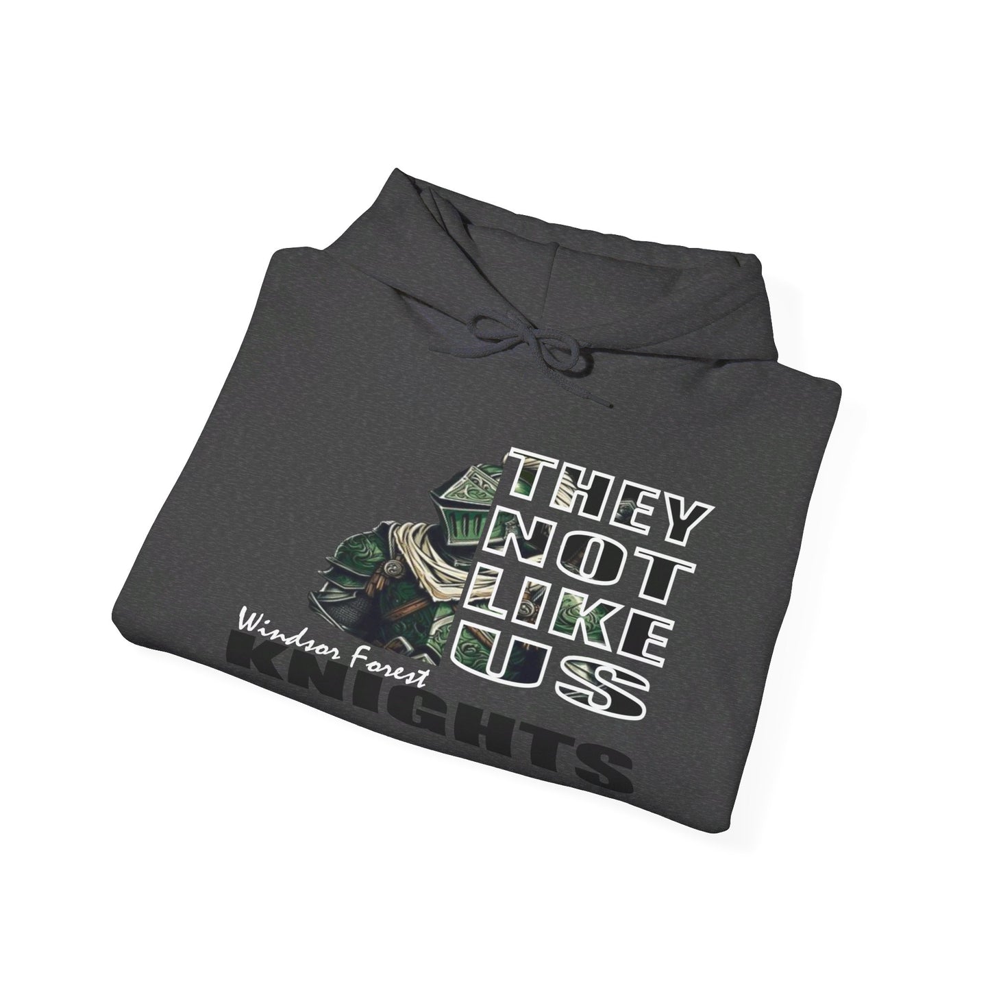 Unisex Heavy Blend™ Hooded Sweatshirt "They Not Like Us" Windsor Forest Knights-Adult