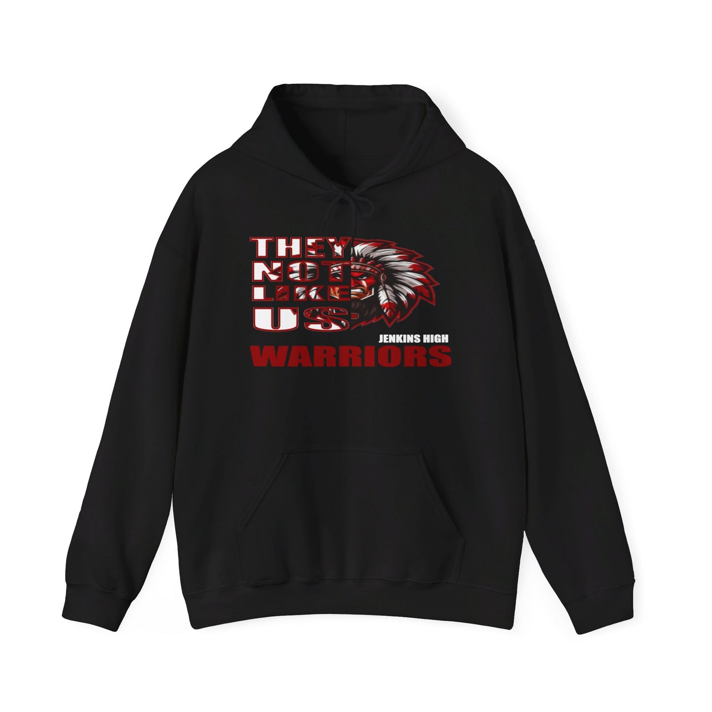 Unisex Heavy Blend™ Hooded Sweatshirt "They Not Like Us" Jenkins Warriors-Adult