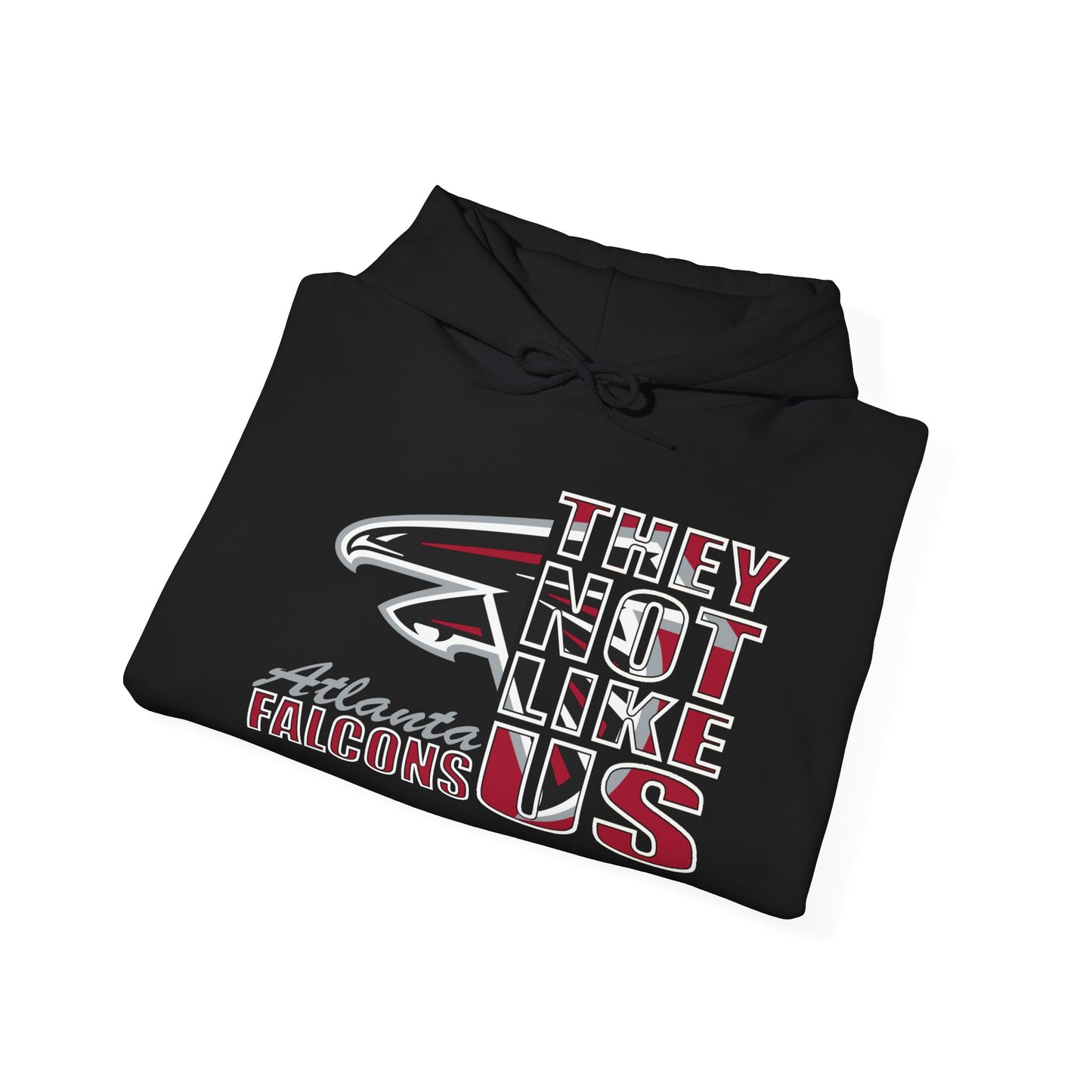 Unisex Heavy Blend™ Hooded Sweatshirt "They Not Like Us" Atlanta Falcons-Black-Adult