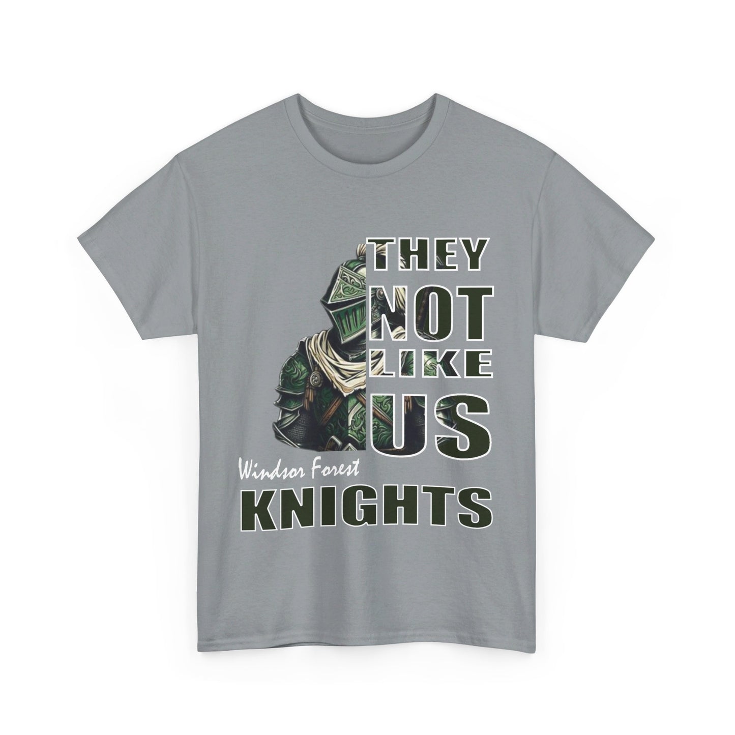 Unisex Heavy Cotton Tee "They Not Like Us" Windsor Forest Knights-Adult