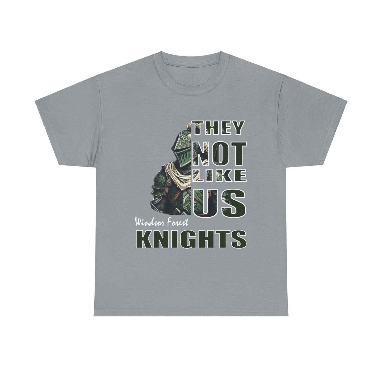 Unisex Heavy Cotton Tee "They Not Like Us" Windsor Forest Knights-Adult