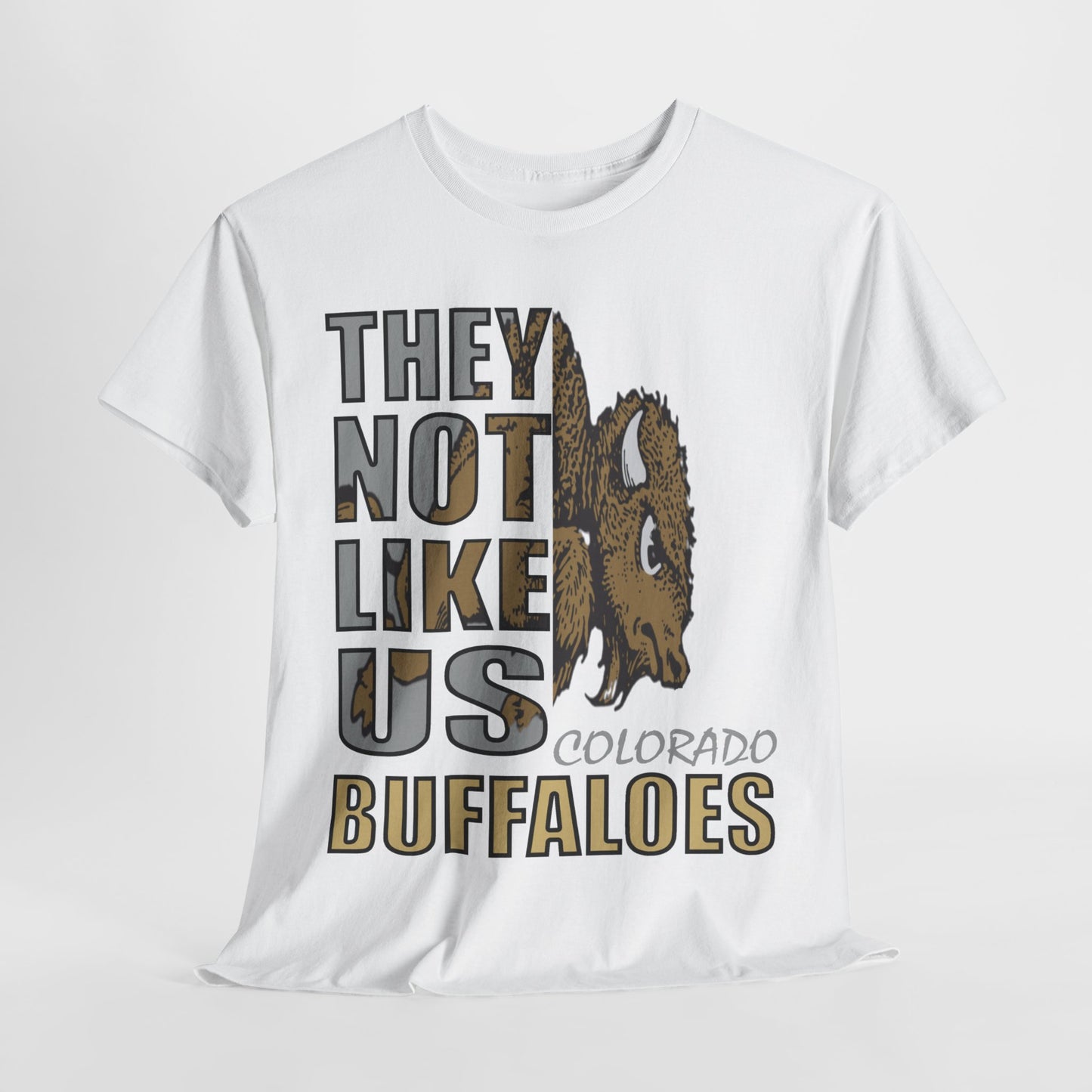 Unisex Heavy Cotton Tee "They Not Like Us" Colorado Buffaloes-Adult